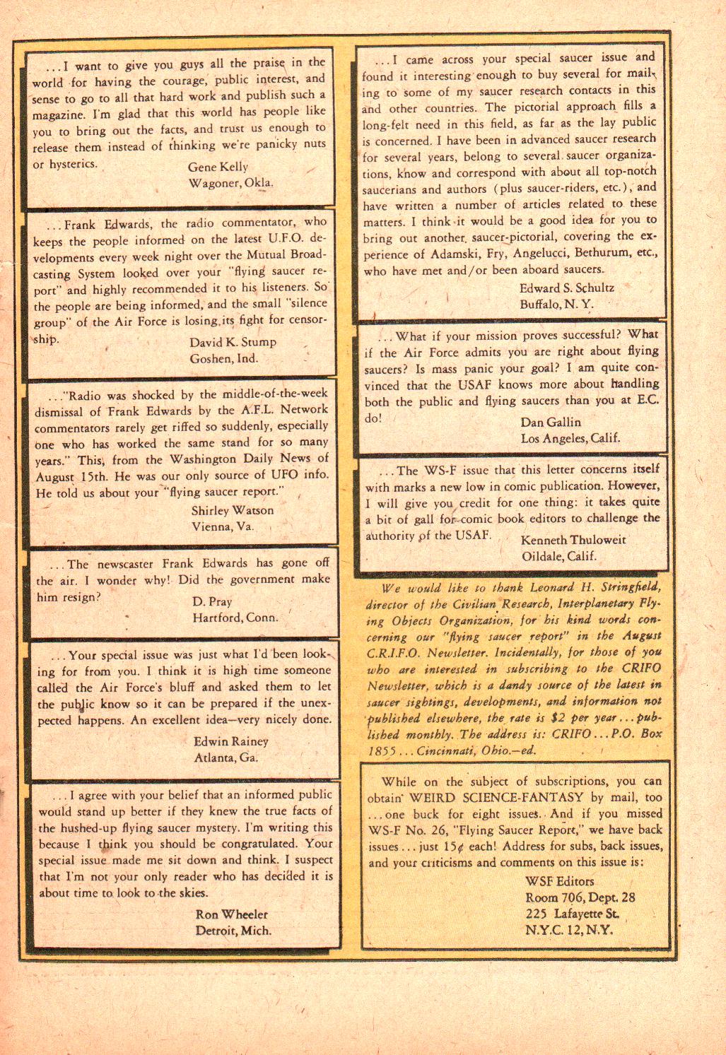 Read online Weird Science-Fantasy comic -  Issue #28 - 19