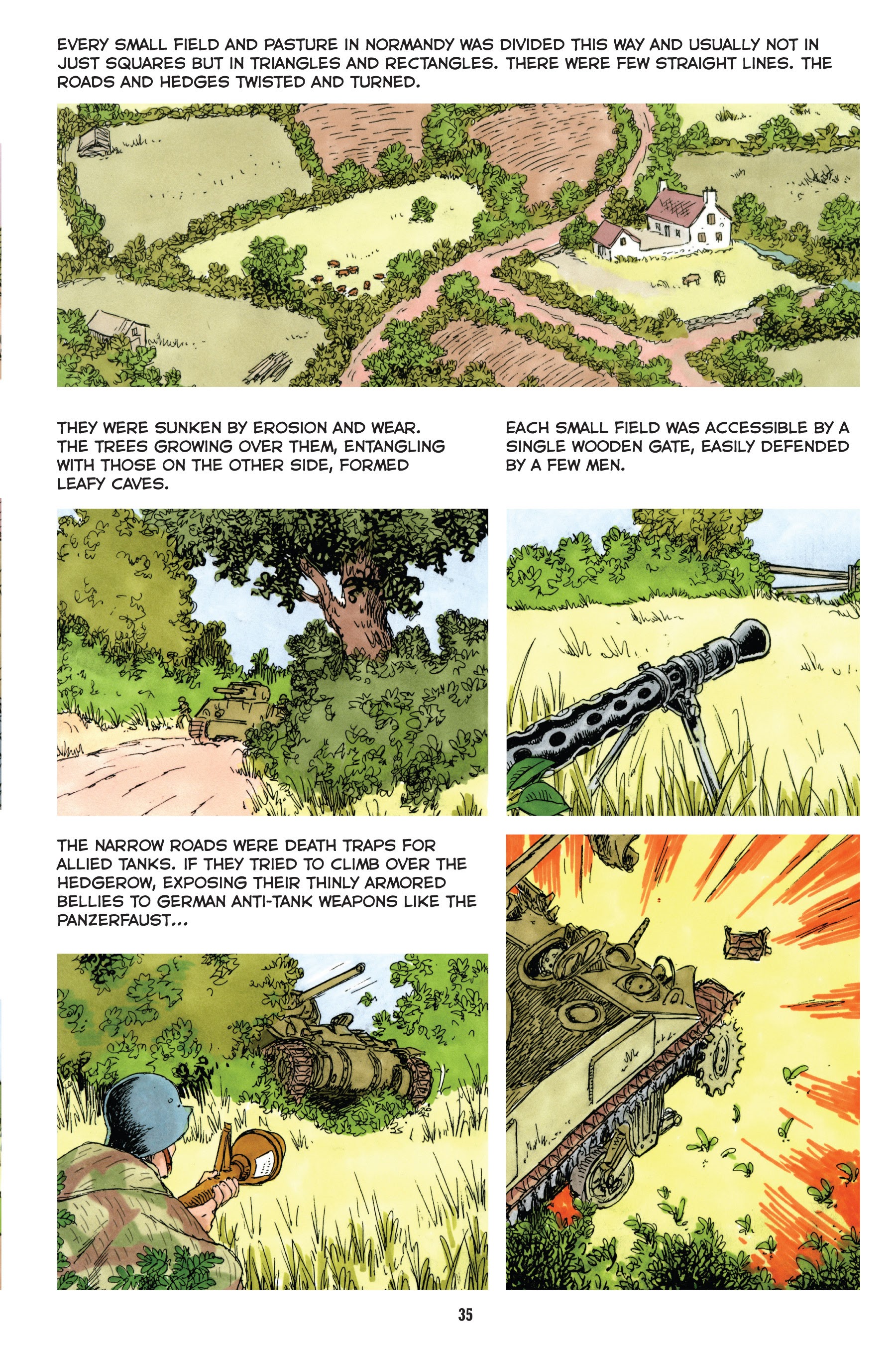 Read online Normandy: A Graphic History of D-Day, the Allied Invasion of Hitler's Fortress Europe comic -  Issue # TPB - 36