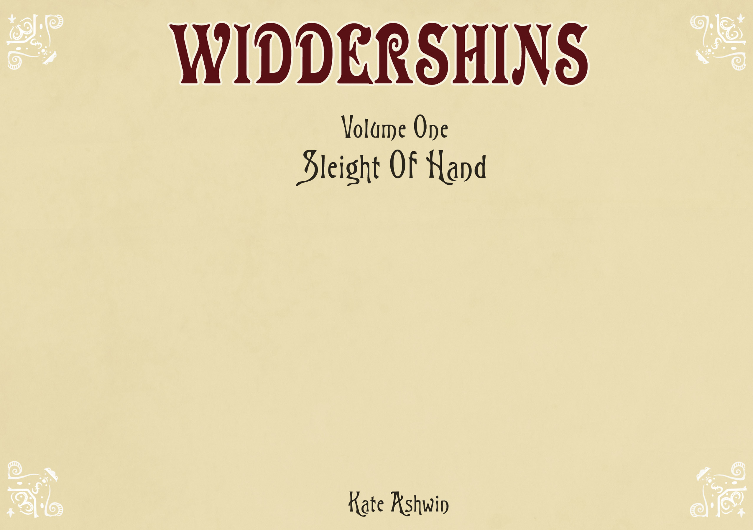 Read online Widdershins comic -  Issue #1 - 3
