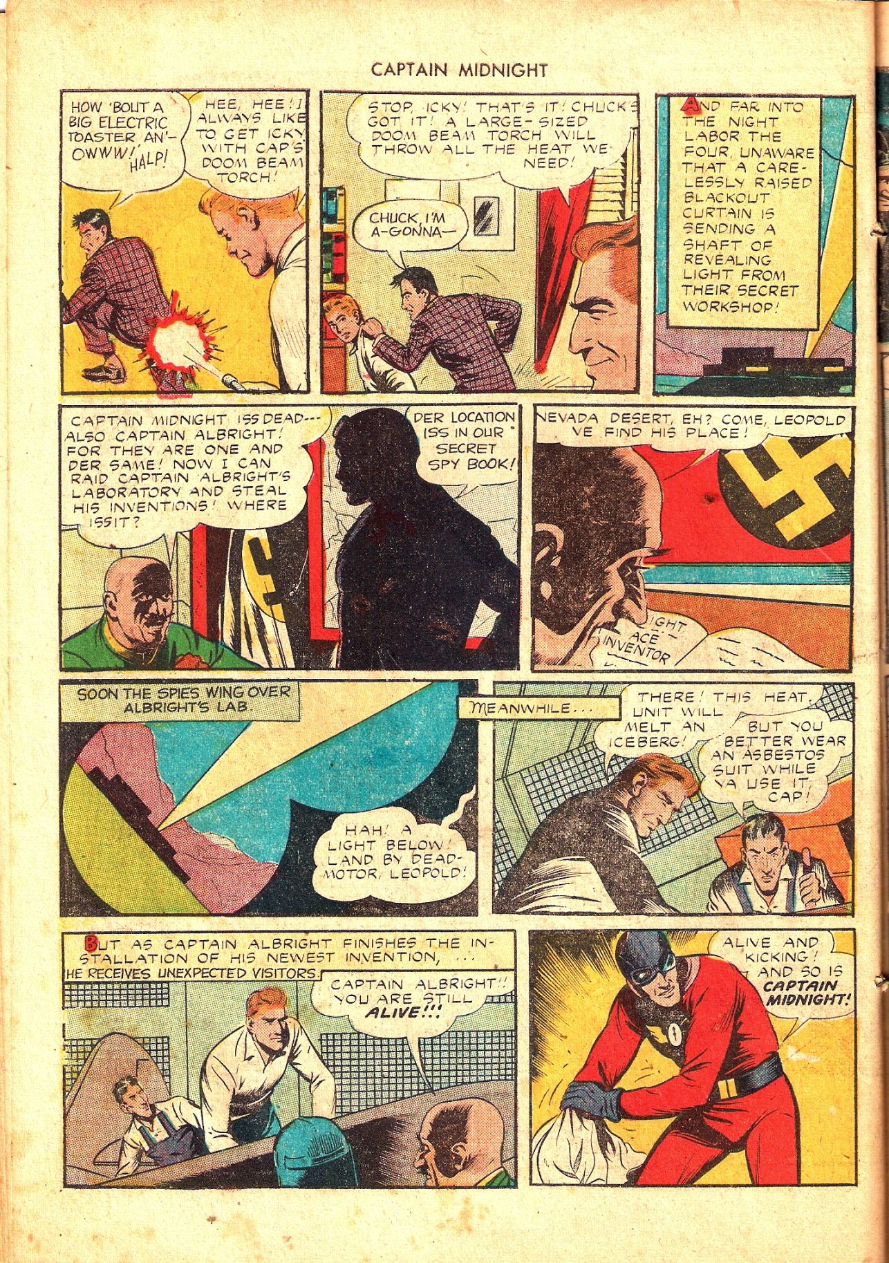 Read online Captain Midnight (1942) comic -  Issue #26 - 30