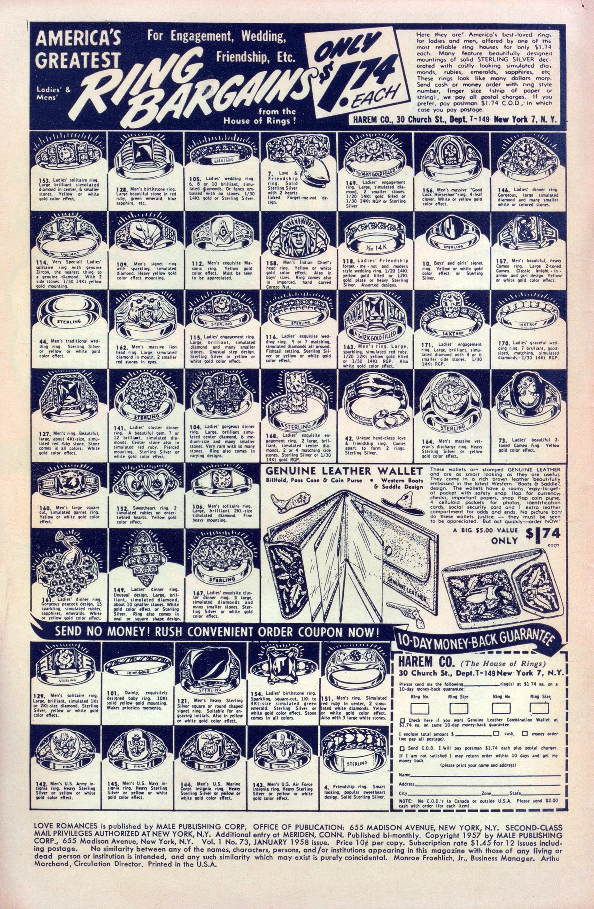 Read online Love Romances comic -  Issue #73 - 2