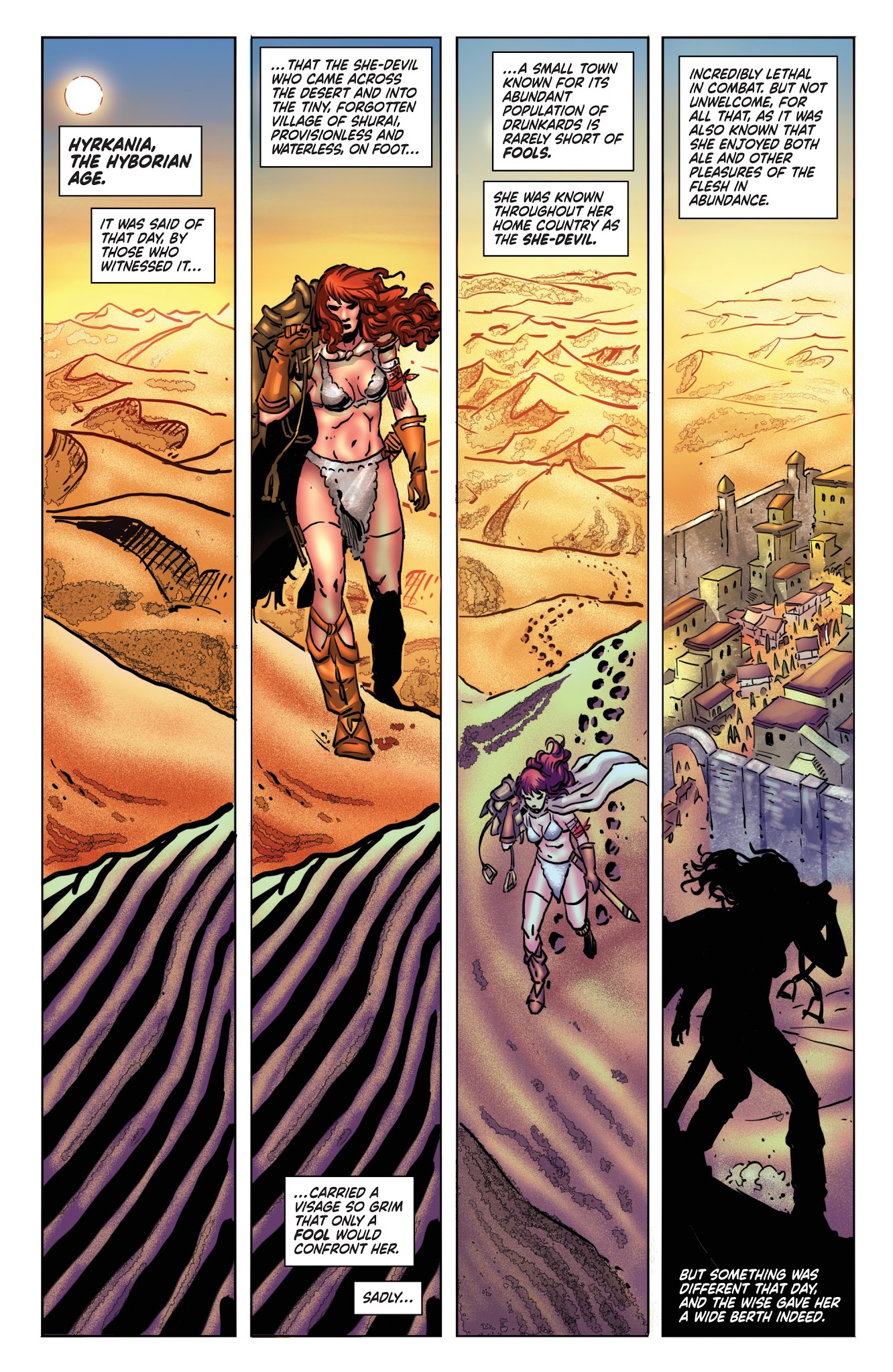 Read online Red Sonja/Tarzan comic -  Issue #1 - 10