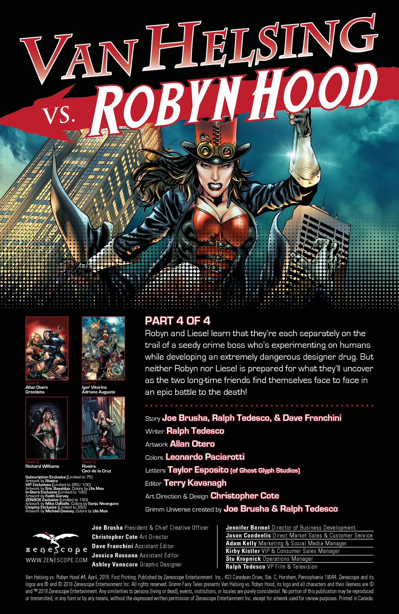 Read online Van Helsing vs. Robyn Hood comic -  Issue #4 - 2