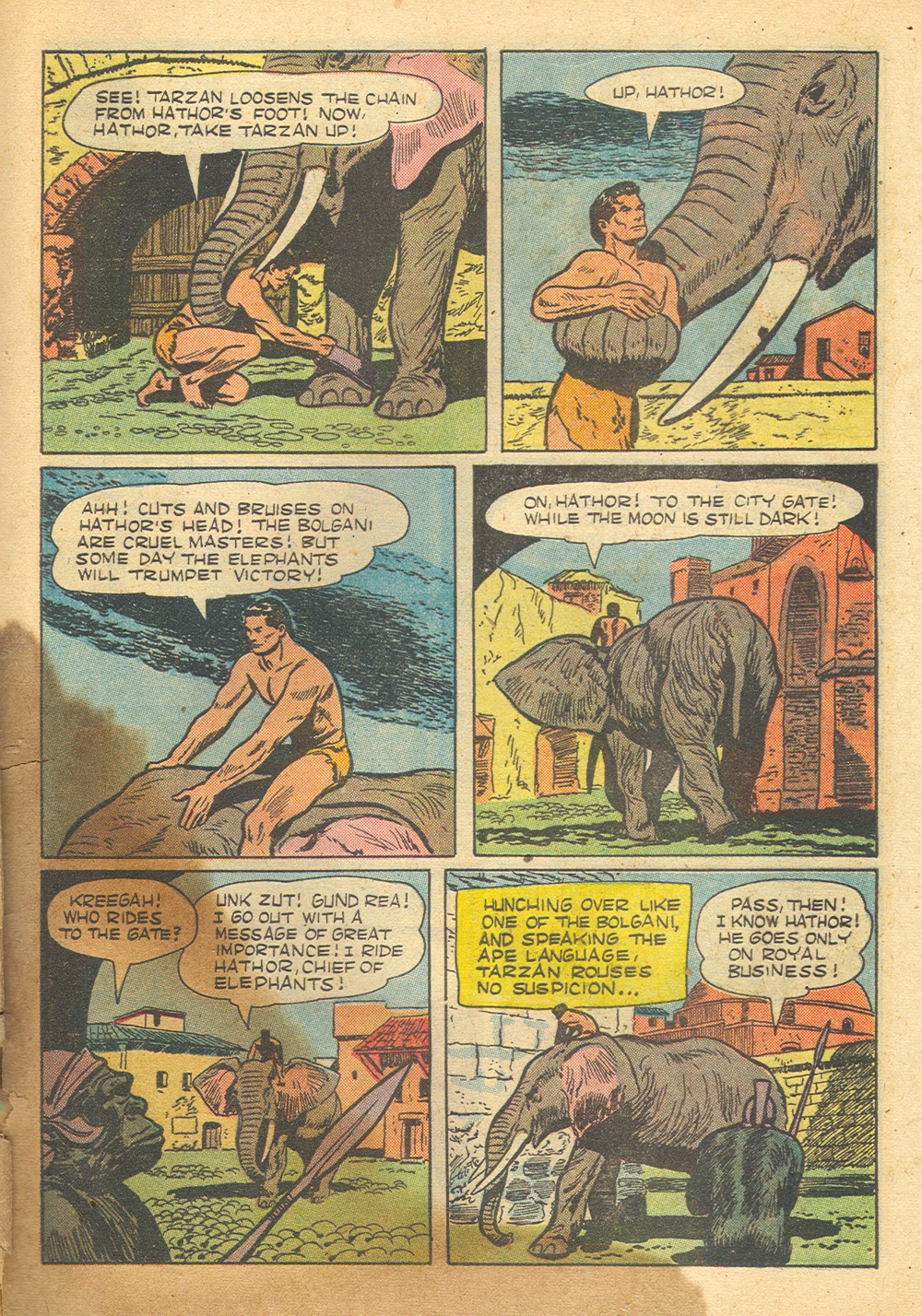 Read online Tarzan (1948) comic -  Issue #54 - 37