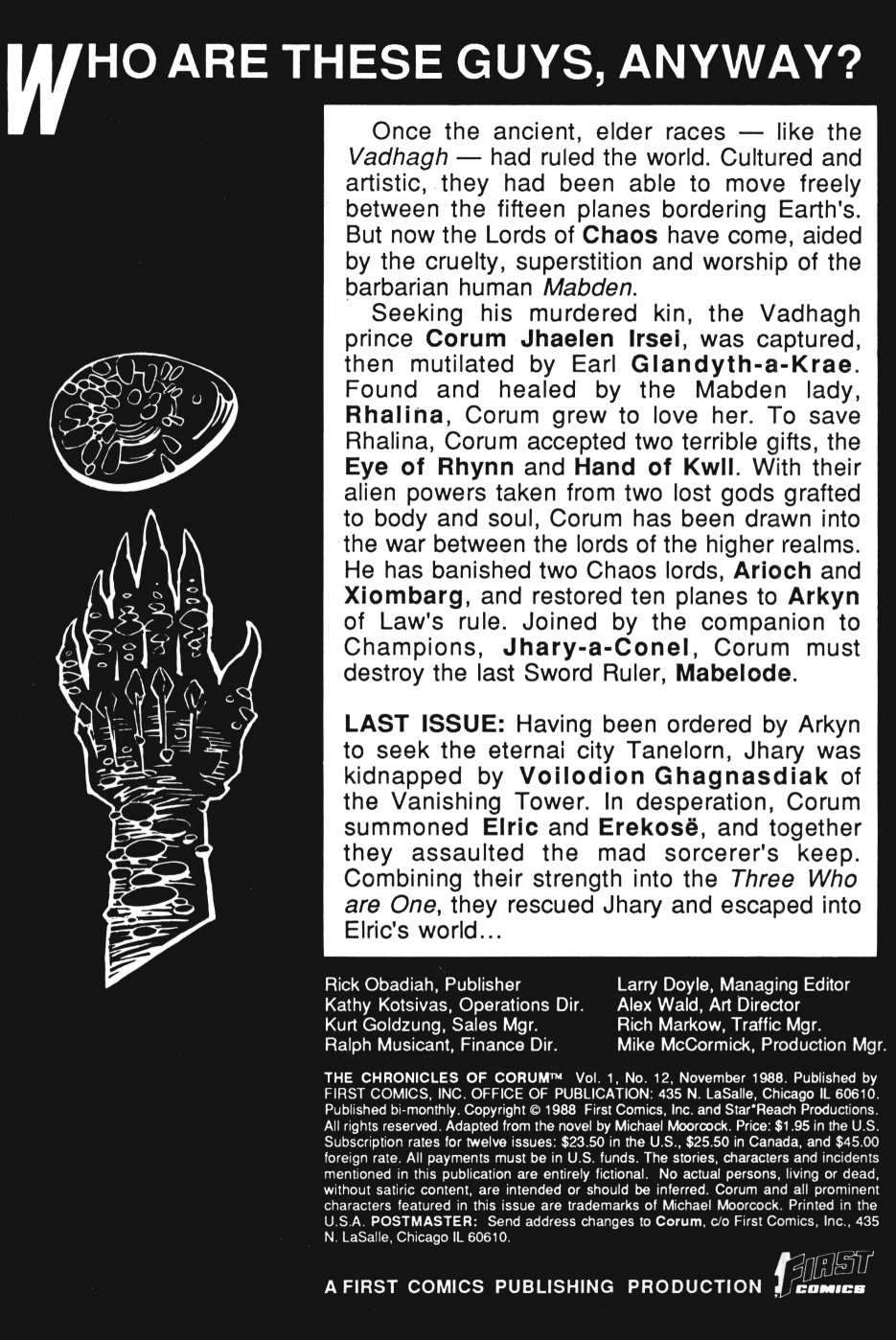 Read online The Chronicles of Corum comic -  Issue #12 - 2