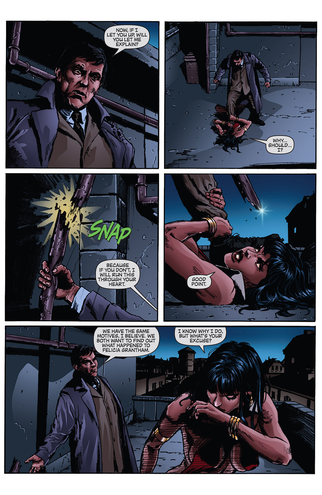 Read online Dark Shadows/Vampirella comic -  Issue #2 - 7