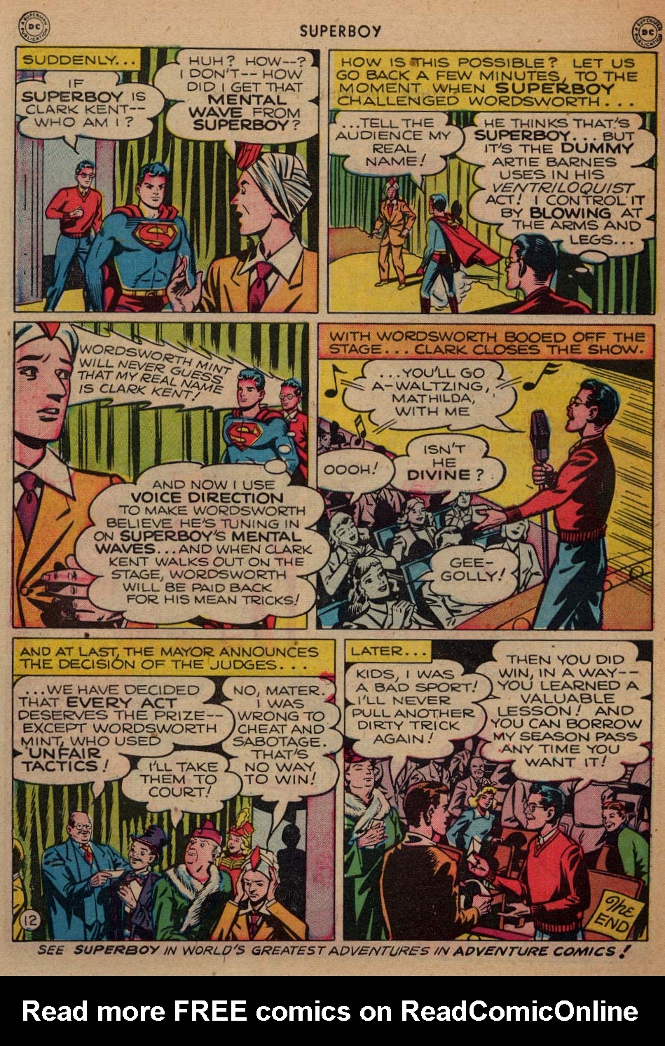 Read online Superboy (1949) comic -  Issue #3 - 40