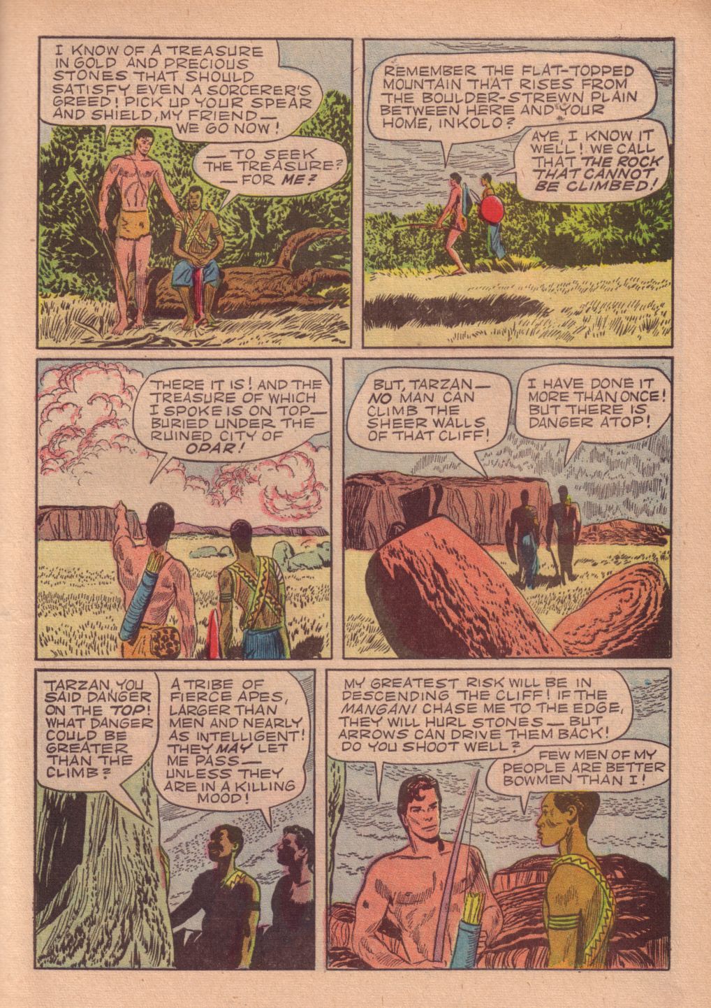 Read online Tarzan (1948) comic -  Issue #28 - 7