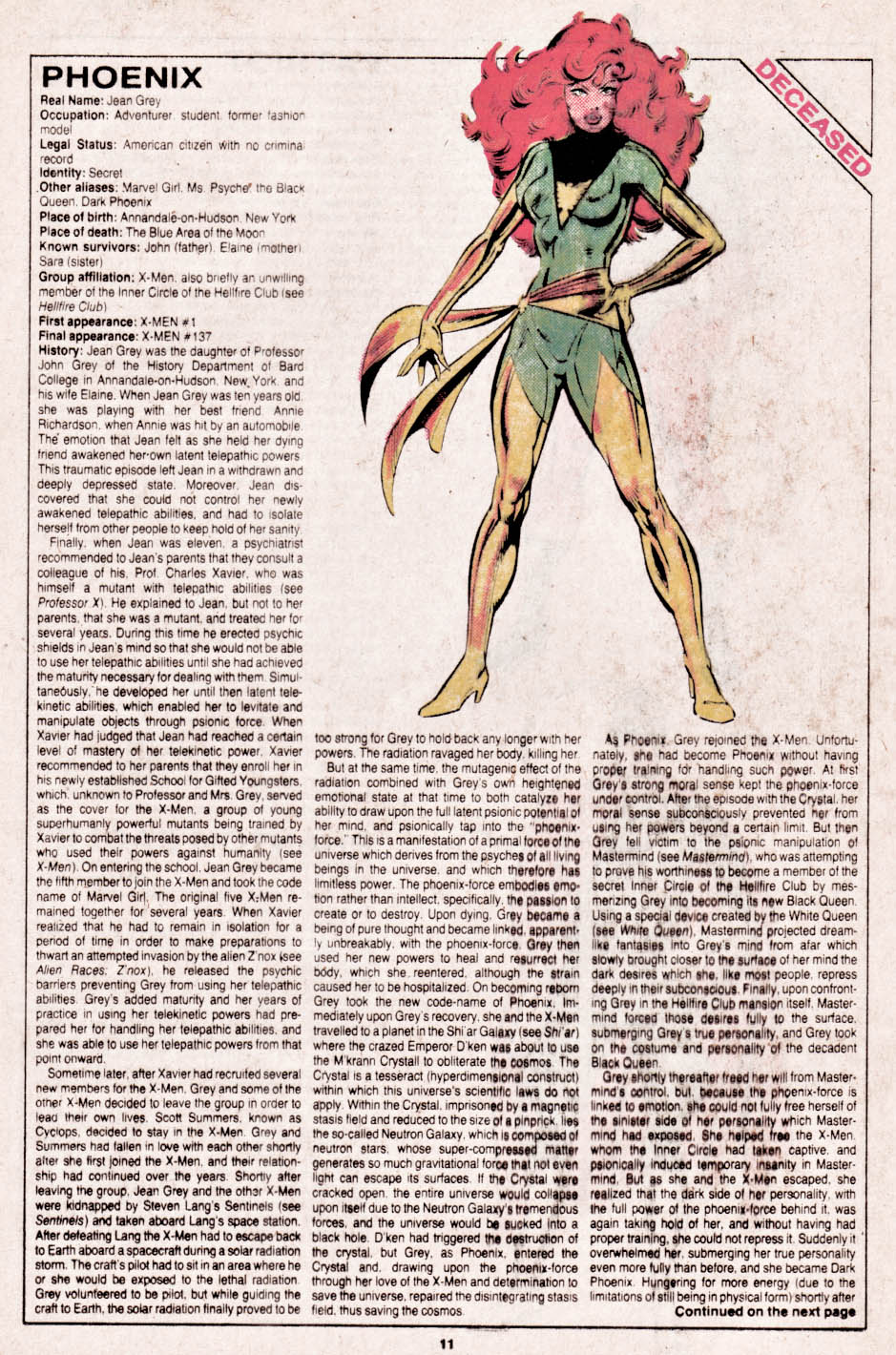 Read online The Official Handbook of the Marvel Universe comic -  Issue #14 - 12