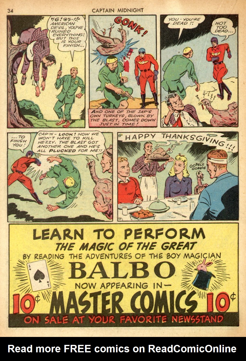 Read online Captain Midnight (1942) comic -  Issue #3 - 34
