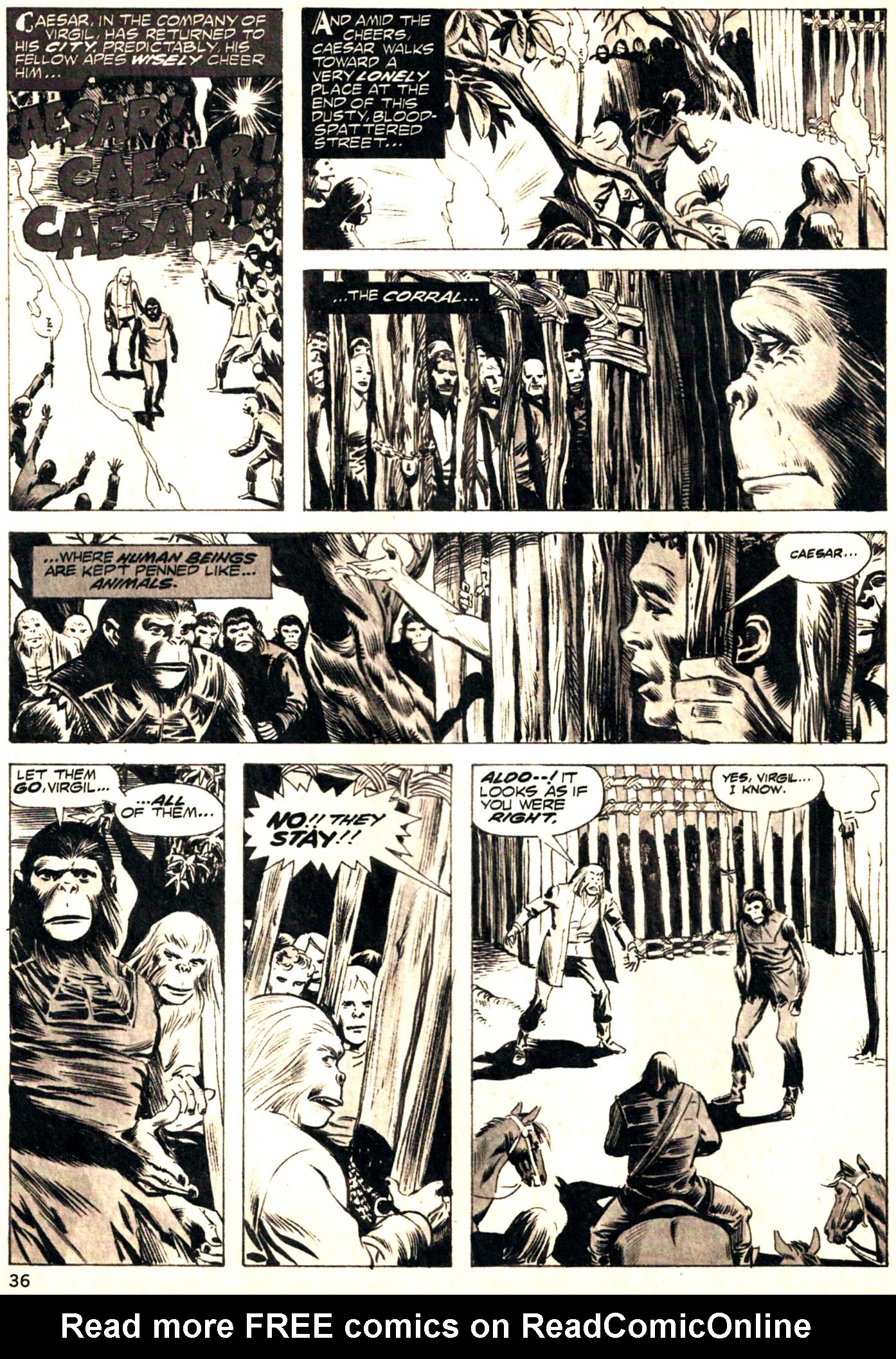 Read online Planet of the Apes comic -  Issue #28 - 35