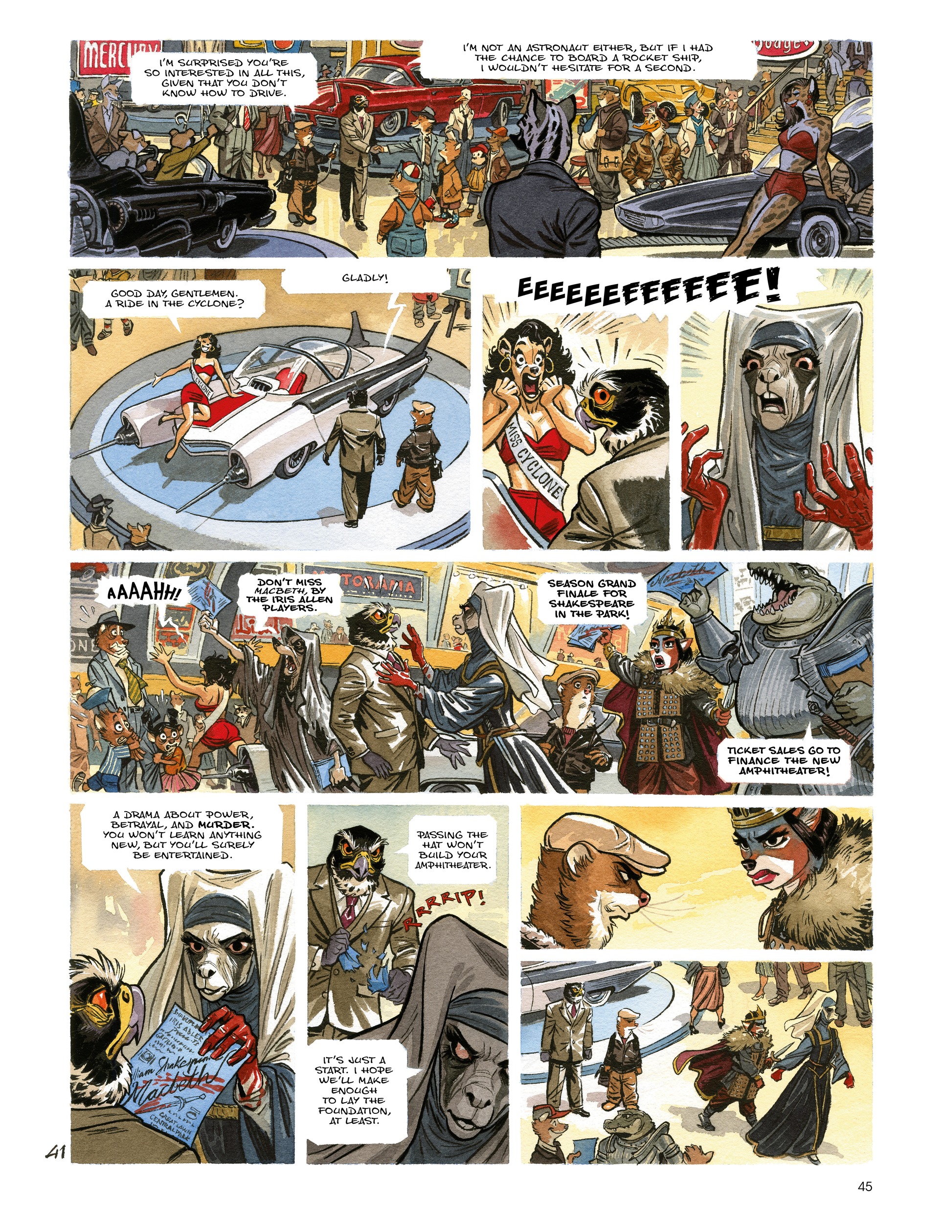 Read online Blacksad: They All Fall Down · Part One comic -  Issue # TPB - 47