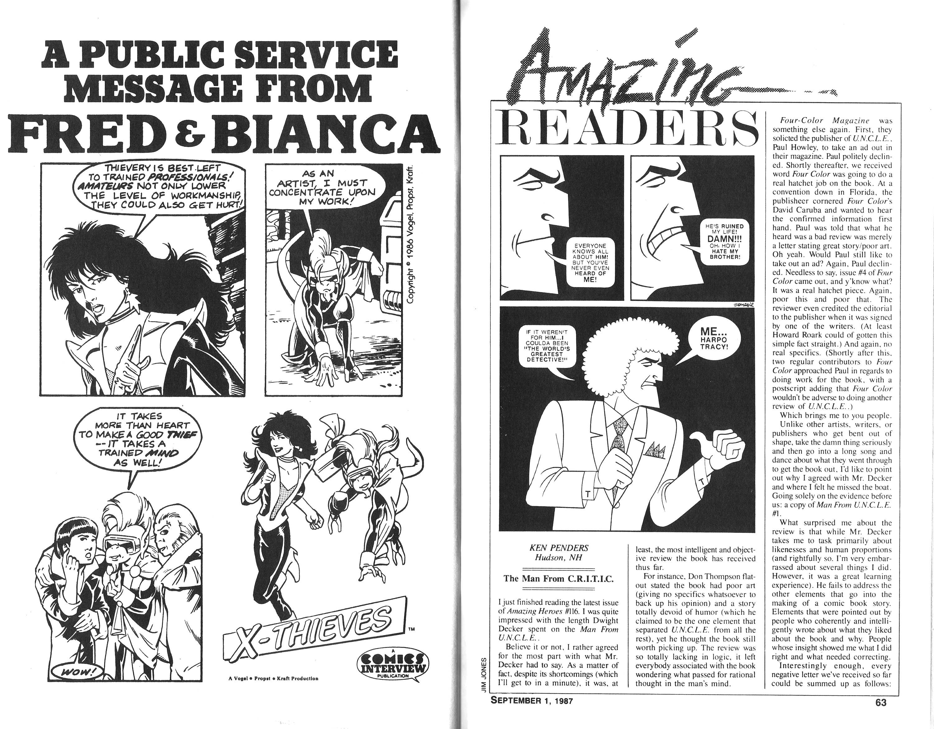 Read online Amazing Heroes comic -  Issue #124 - 32