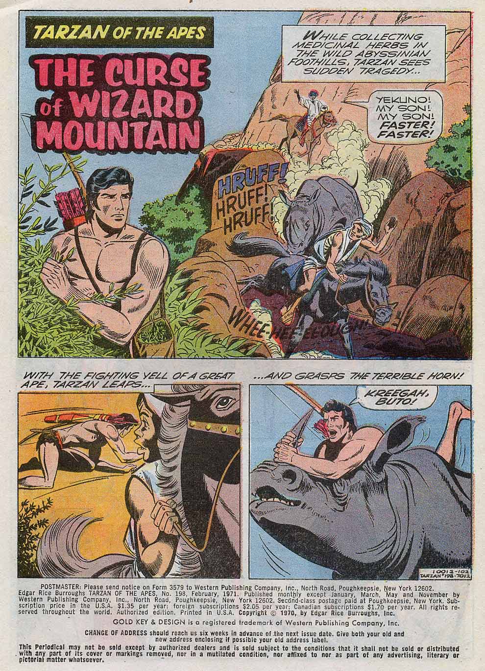 Read online Tarzan (1962) comic -  Issue #198 - 3
