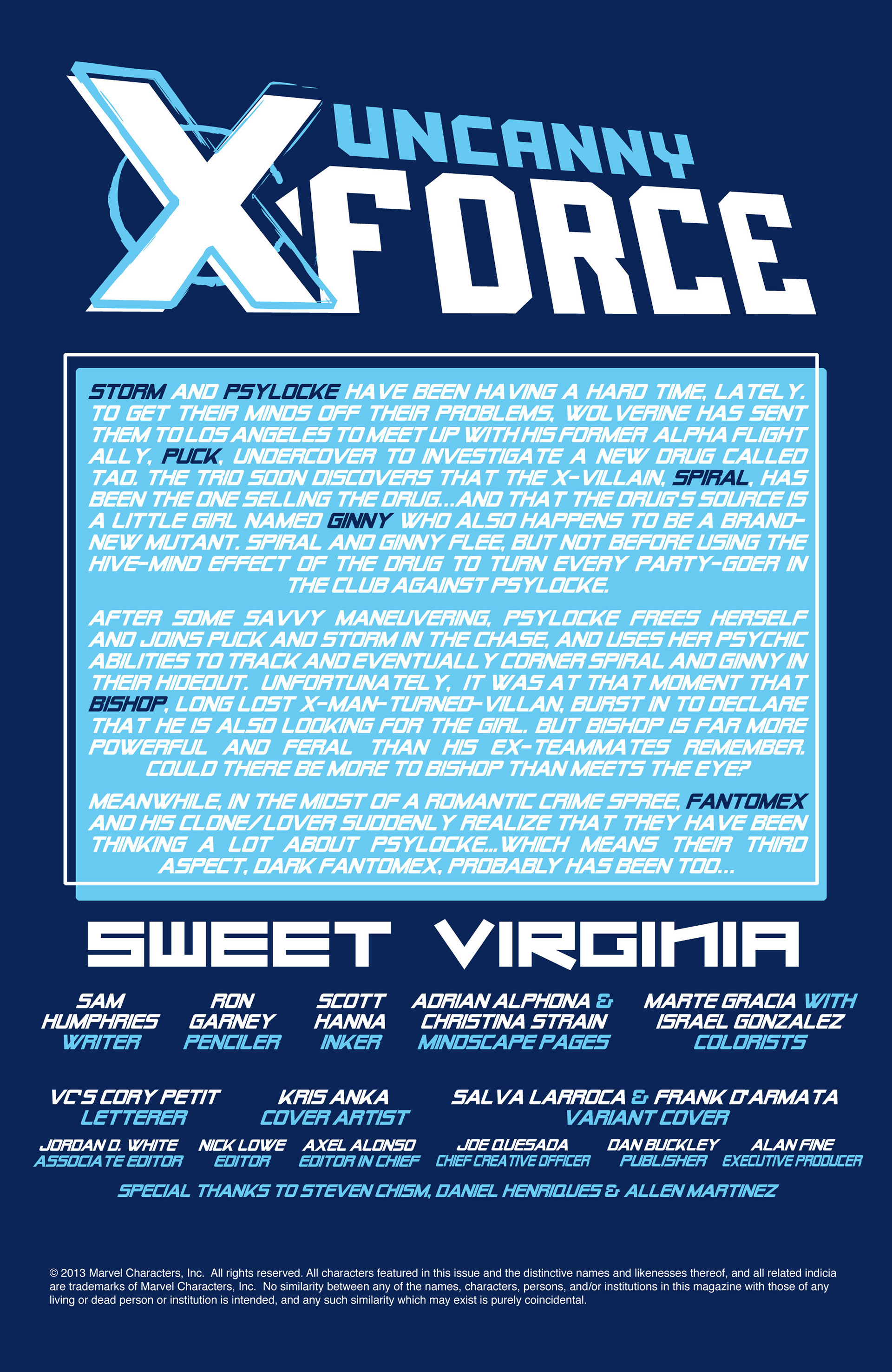 Read online Uncanny X-Force (2013) comic -  Issue #3 - 2