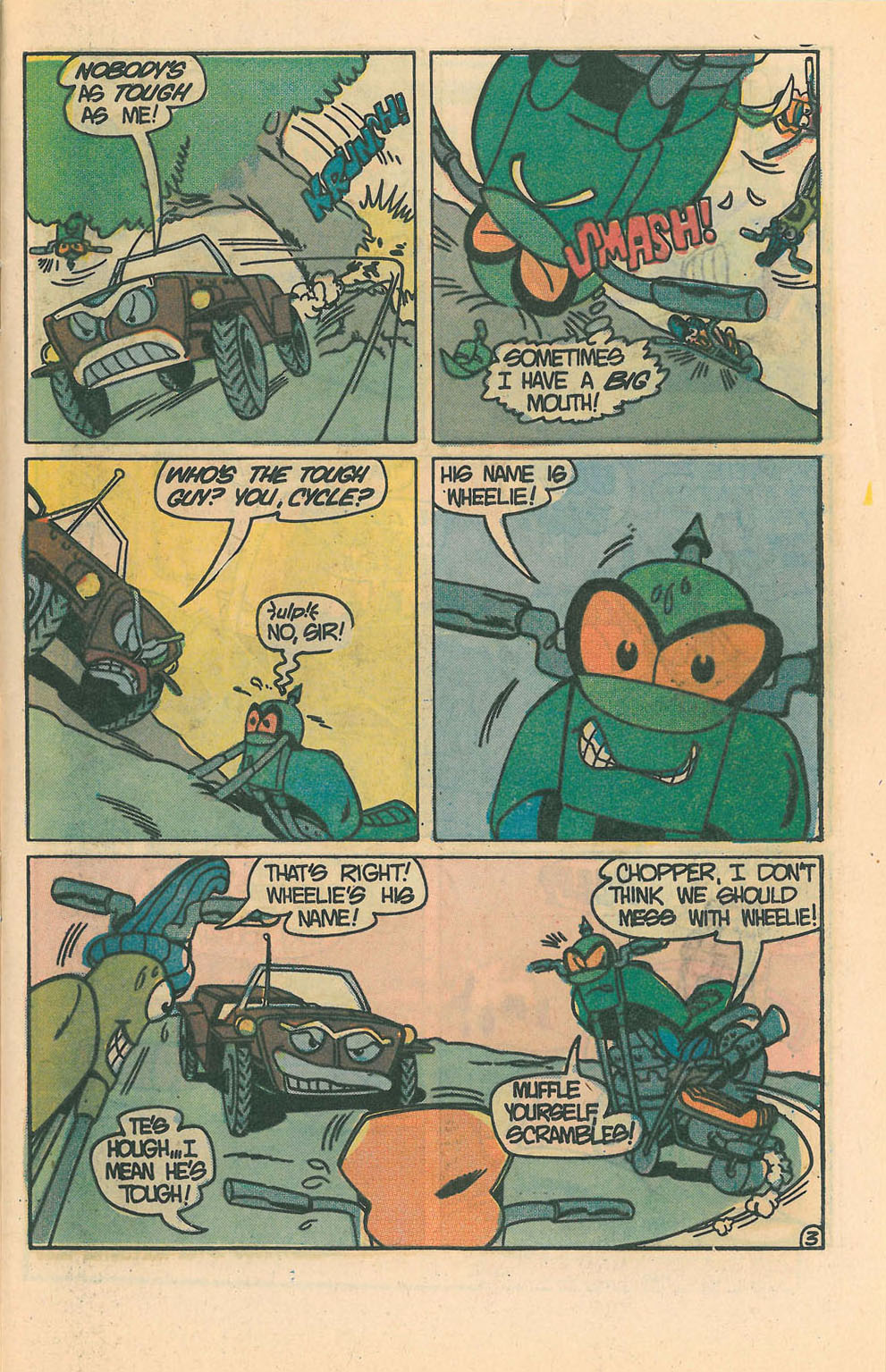 Read online Wheelie and the Chopper Bunch comic -  Issue #5 - 5