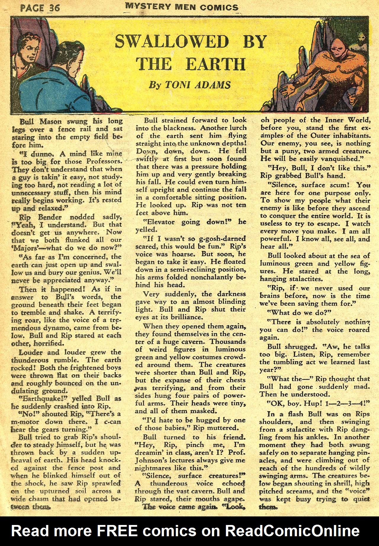 Read online Mystery Men Comics comic -  Issue #7 - 38