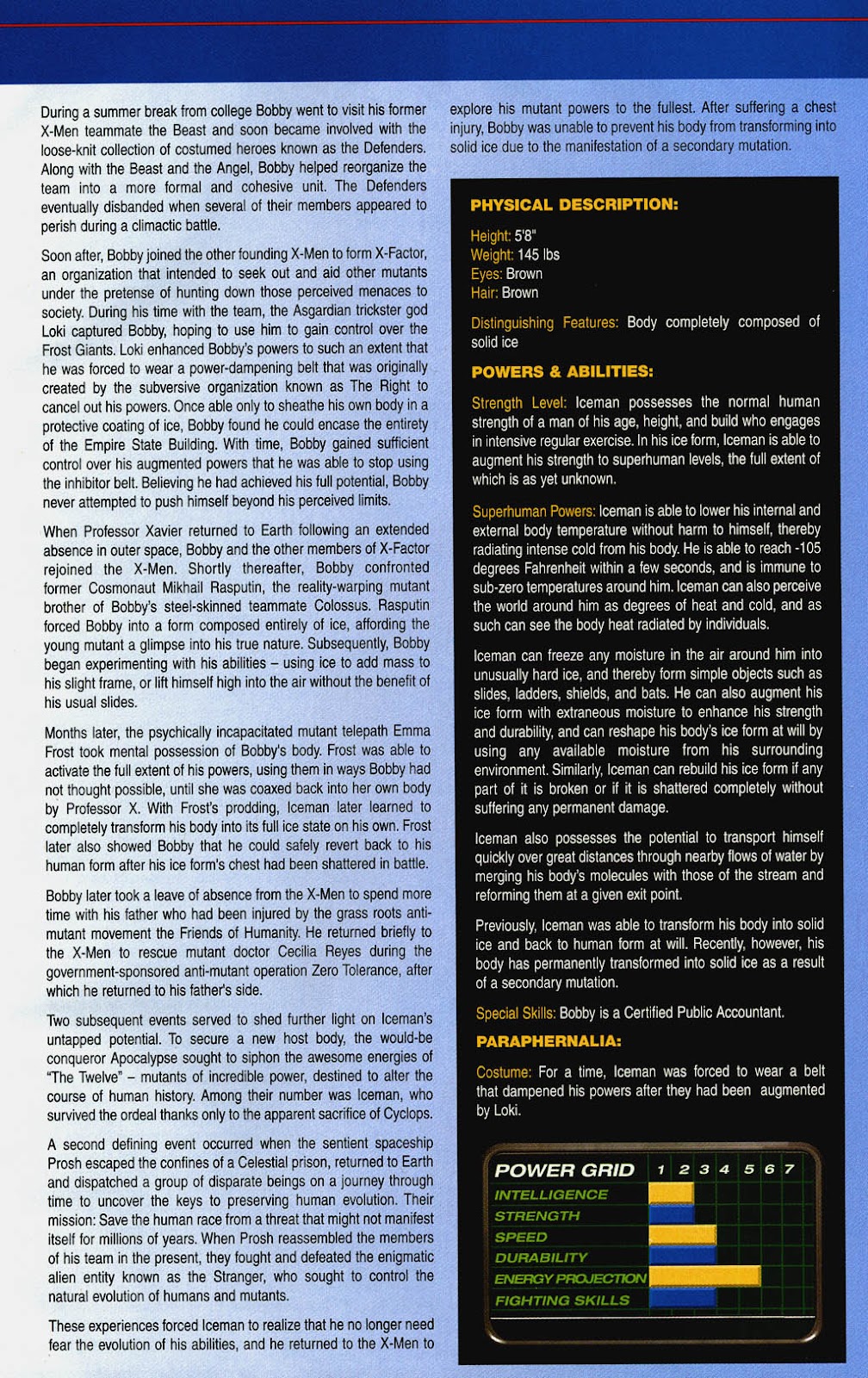 Official Handbook of the Marvel Universe: X-Men 2004 issue Full - Page 16