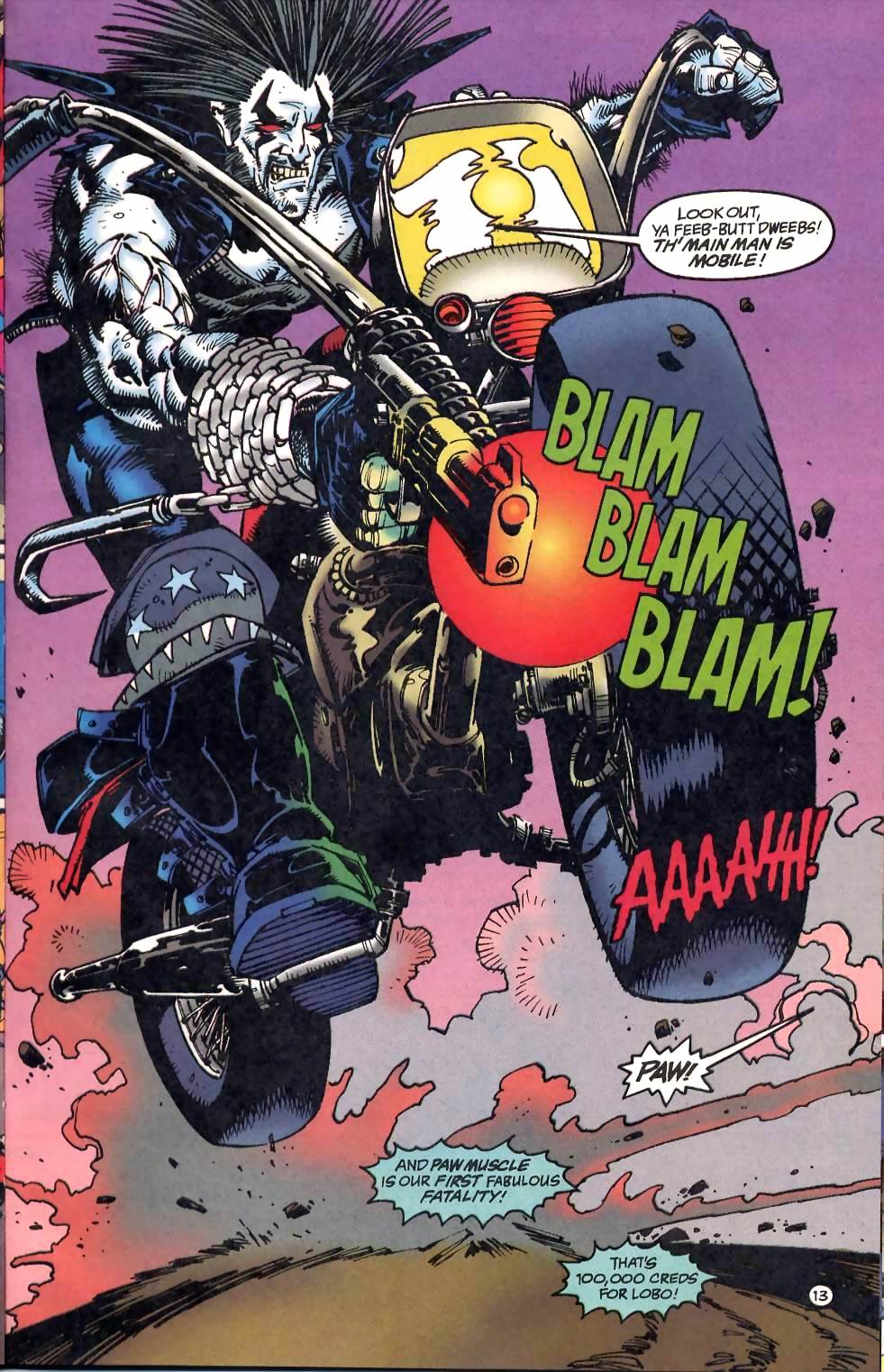 Read online Lobo: Unamerican Gladiators comic -  Issue #3 - 14