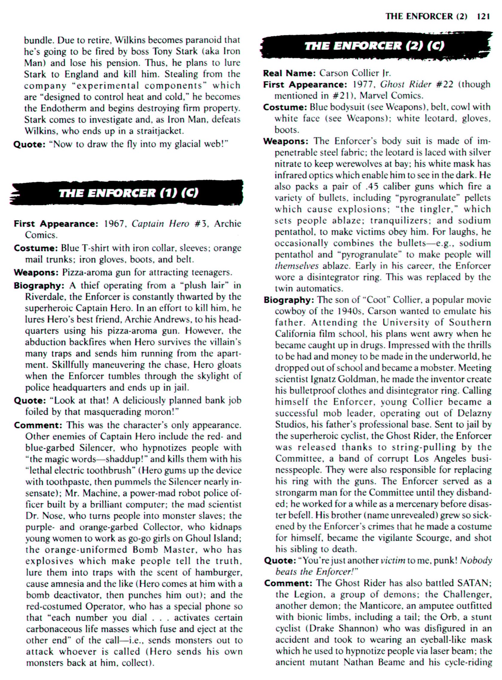 Read online The Encyclopedia of Super Villains comic -  Issue # TPB (Part 1) - 139