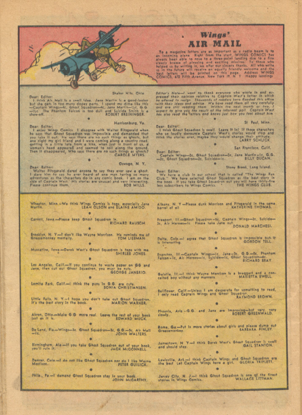 Read online Wings Comics comic -  Issue #83 - 36