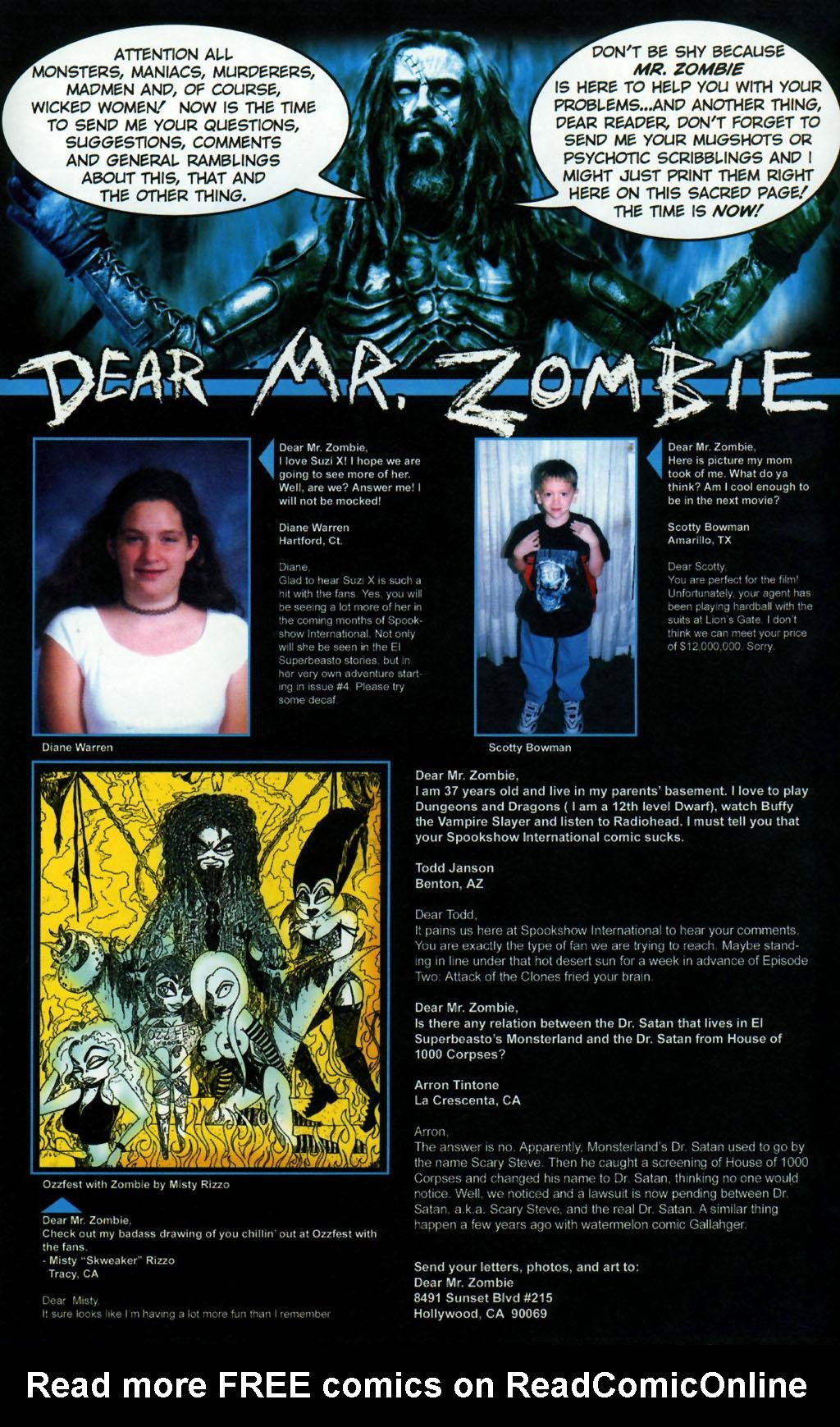 Read online Rob Zombie's Spookshow International comic -  Issue #3 - 25