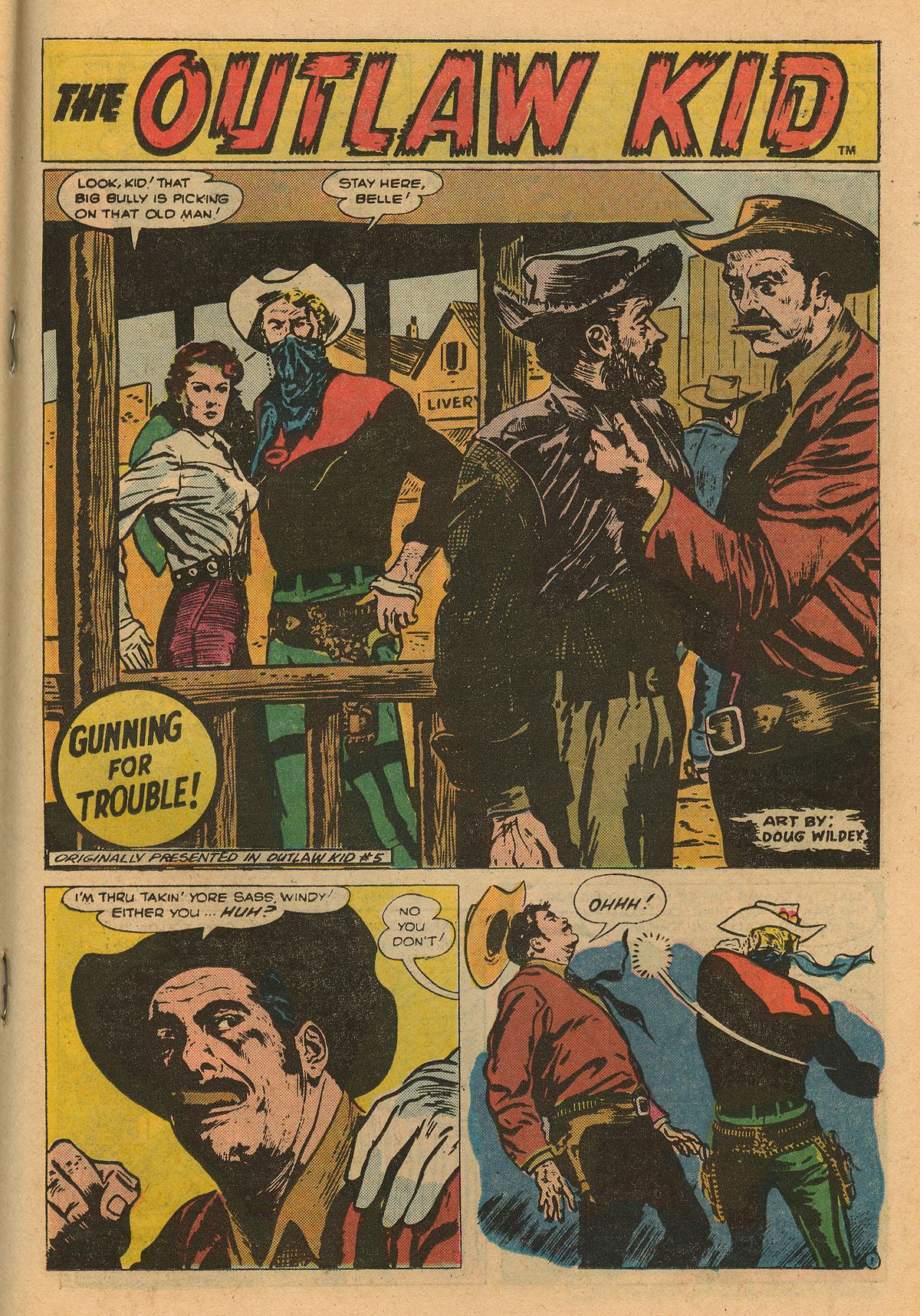 Read online The Outlaw Kid (1970) comic -  Issue #21 - 19