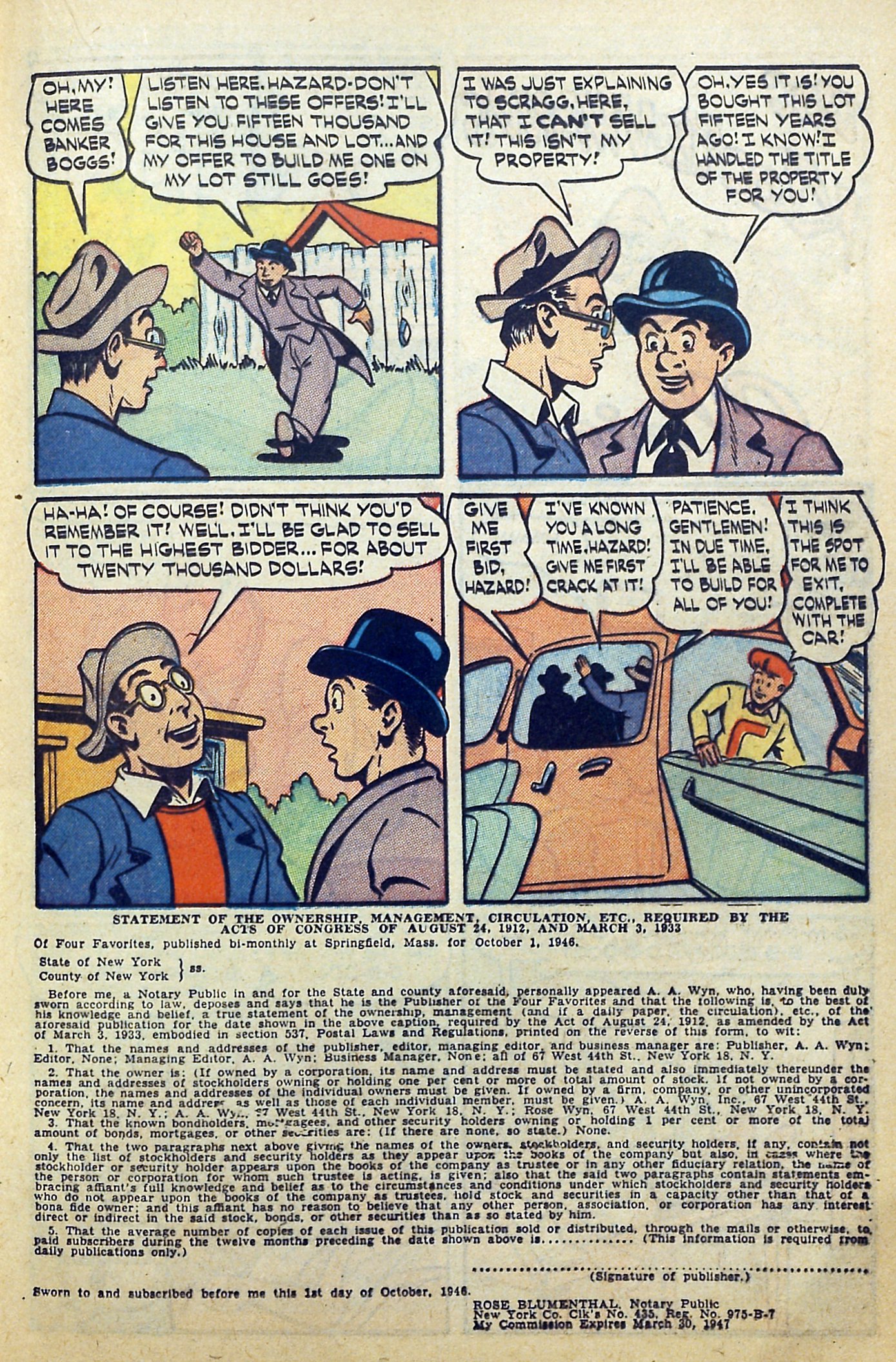 Read online Four Favorites comic -  Issue #28 - 23