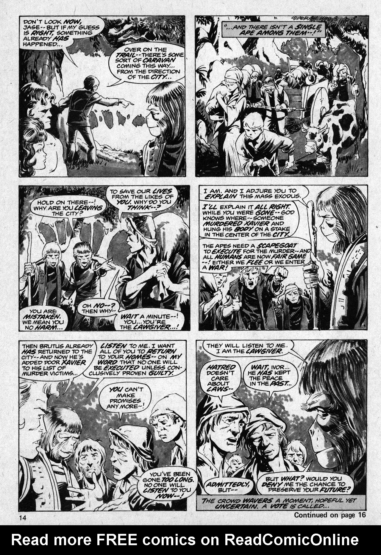Read online Planet of the Apes comic -  Issue #11 - 14
