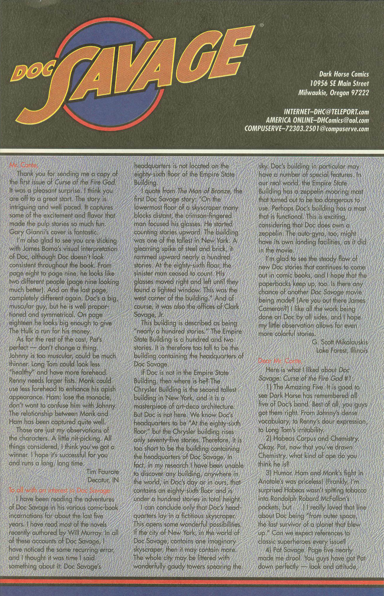 Read online Doc Savage: Curse of the Fire God comic -  Issue # TPB - 106