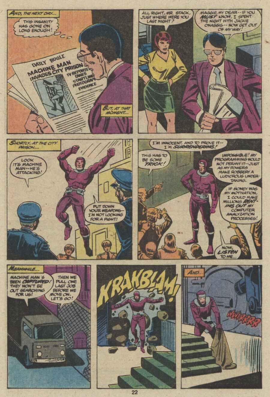 Read online Machine Man (1978) comic -  Issue #14 - 14