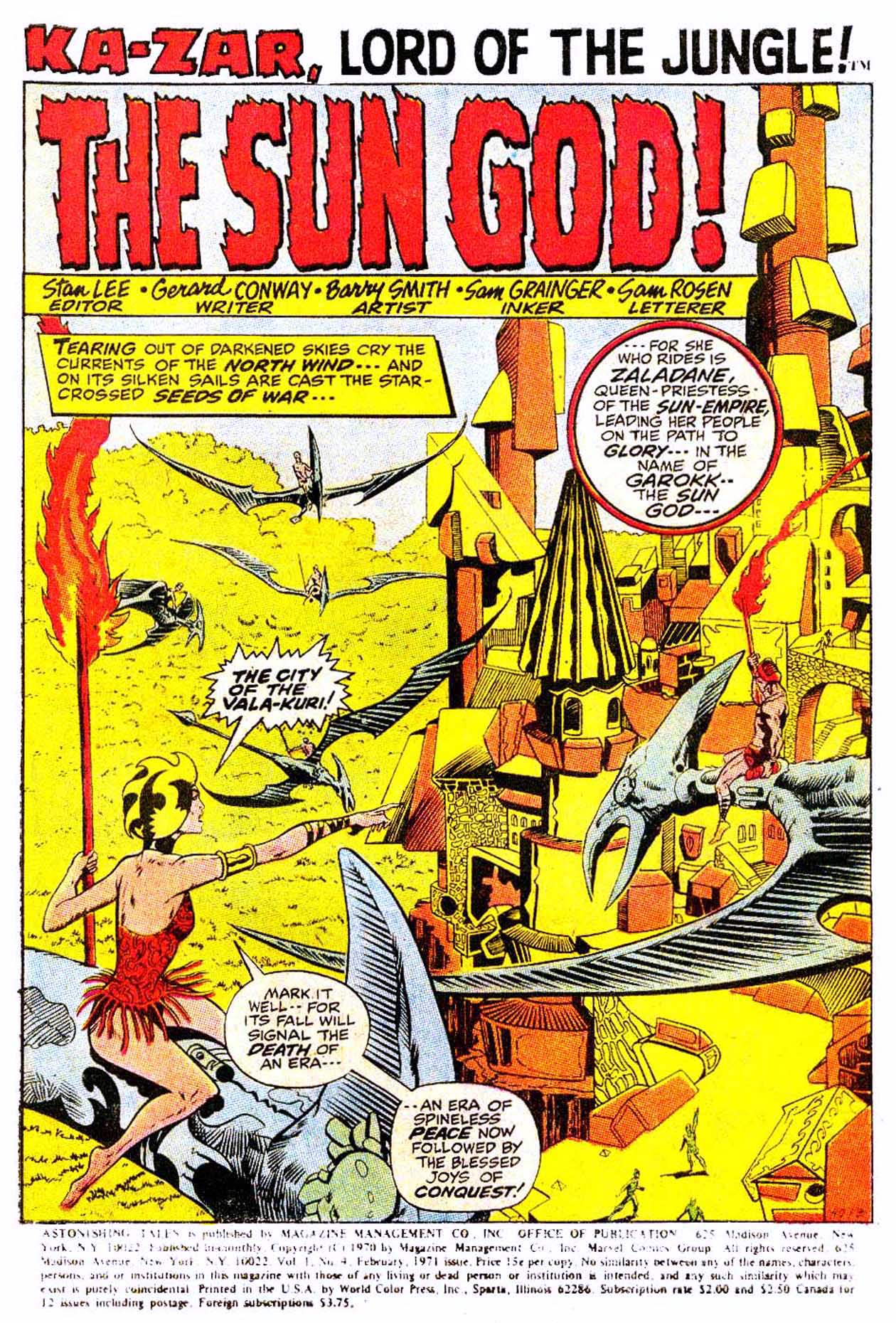 Read online Astonishing Tales (1970) comic -  Issue #4 - 12