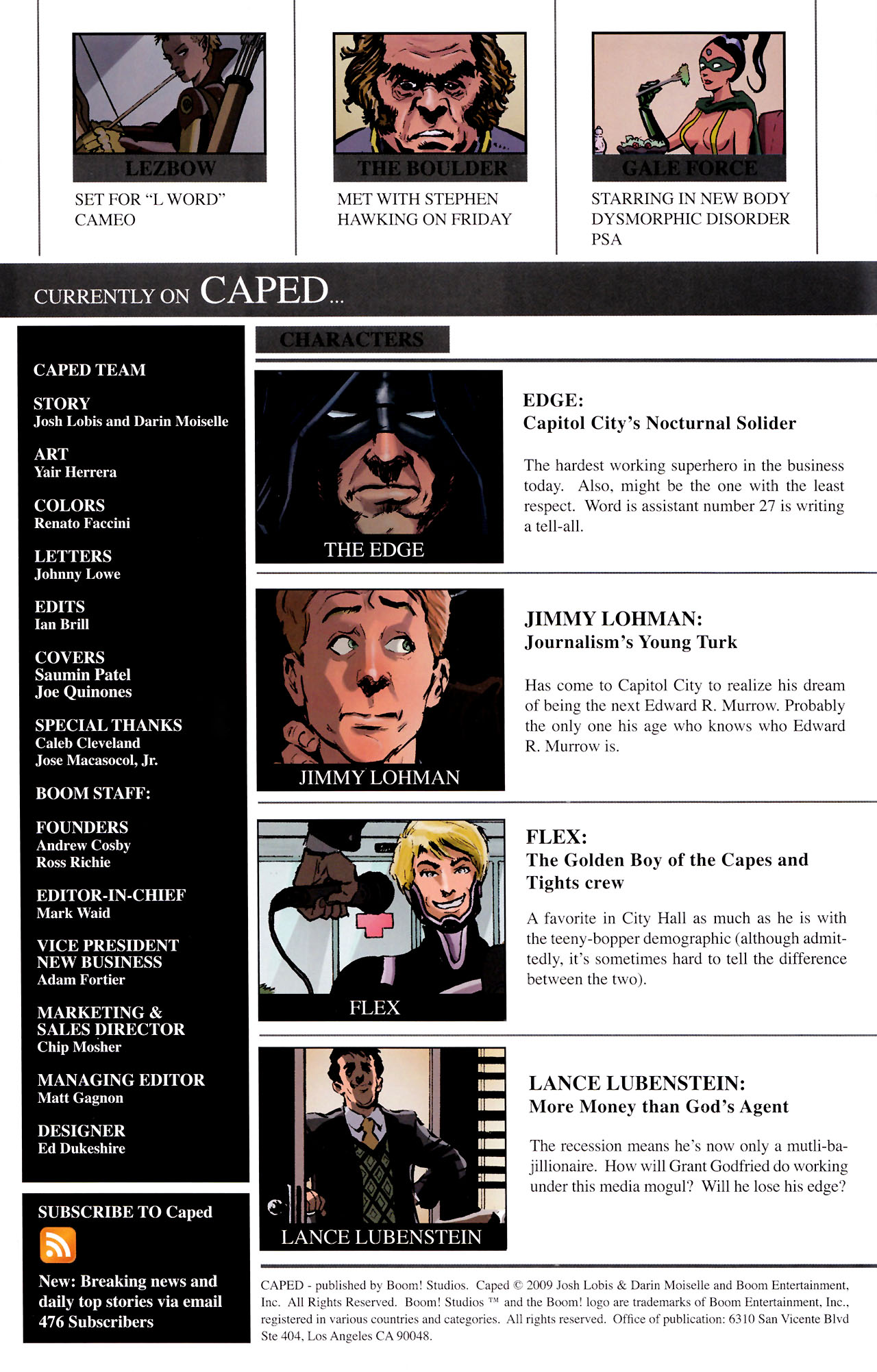 Read online Caped comic -  Issue #1 - 2