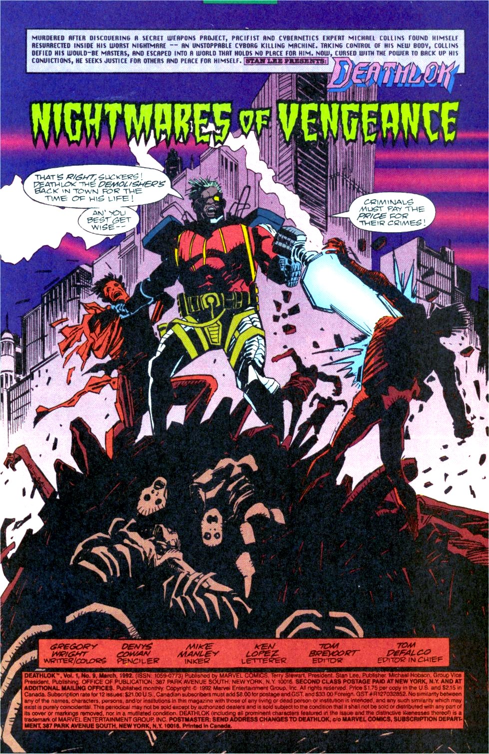 Read online Deathlok (1991) comic -  Issue #9 - 2