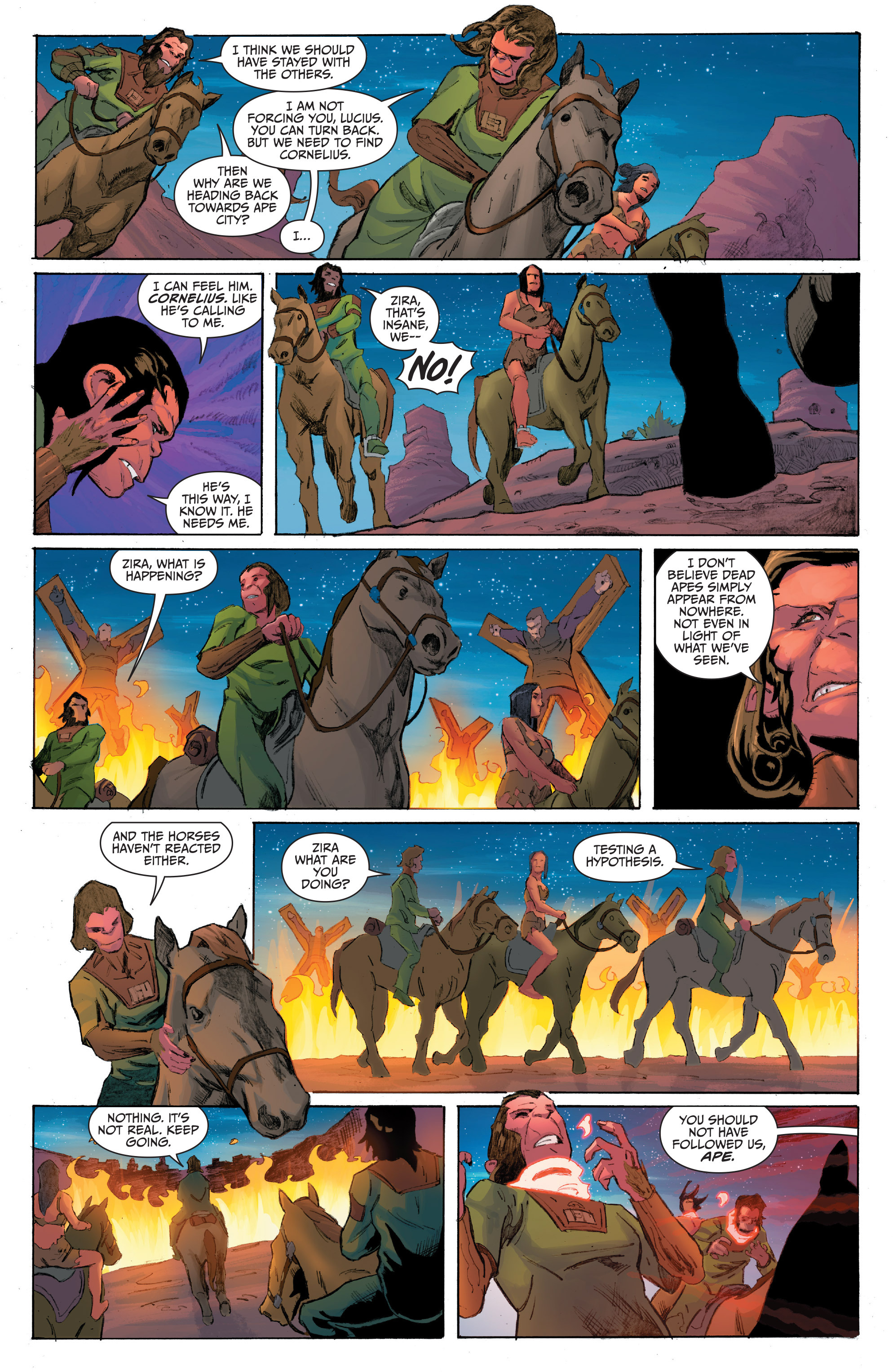 Read online Planet of the Apes/Green Lantern comic -  Issue #4 - 15