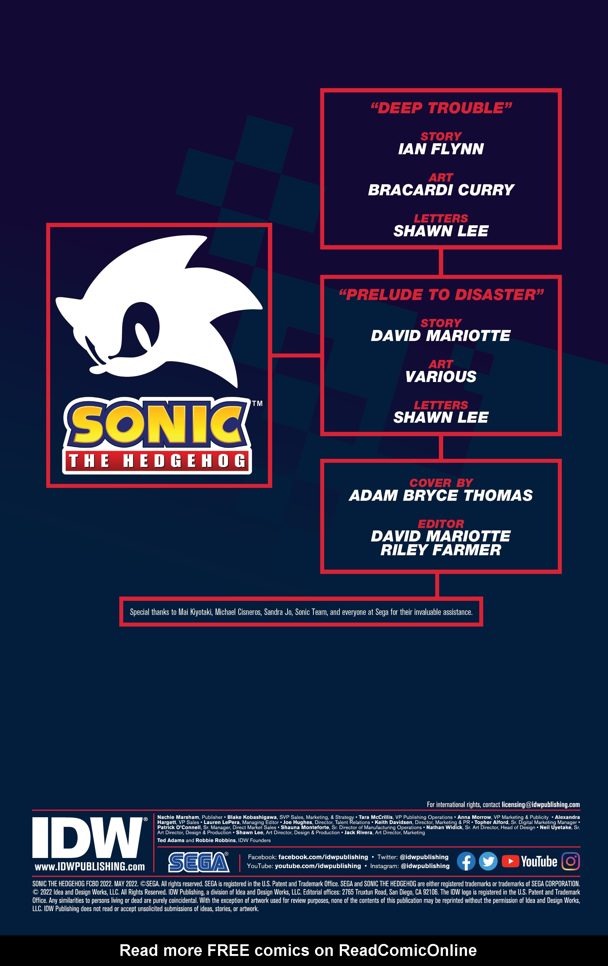 Read online Free Comic Book Day 2022 comic -  Issue # Sonic the Hedgehog - 2