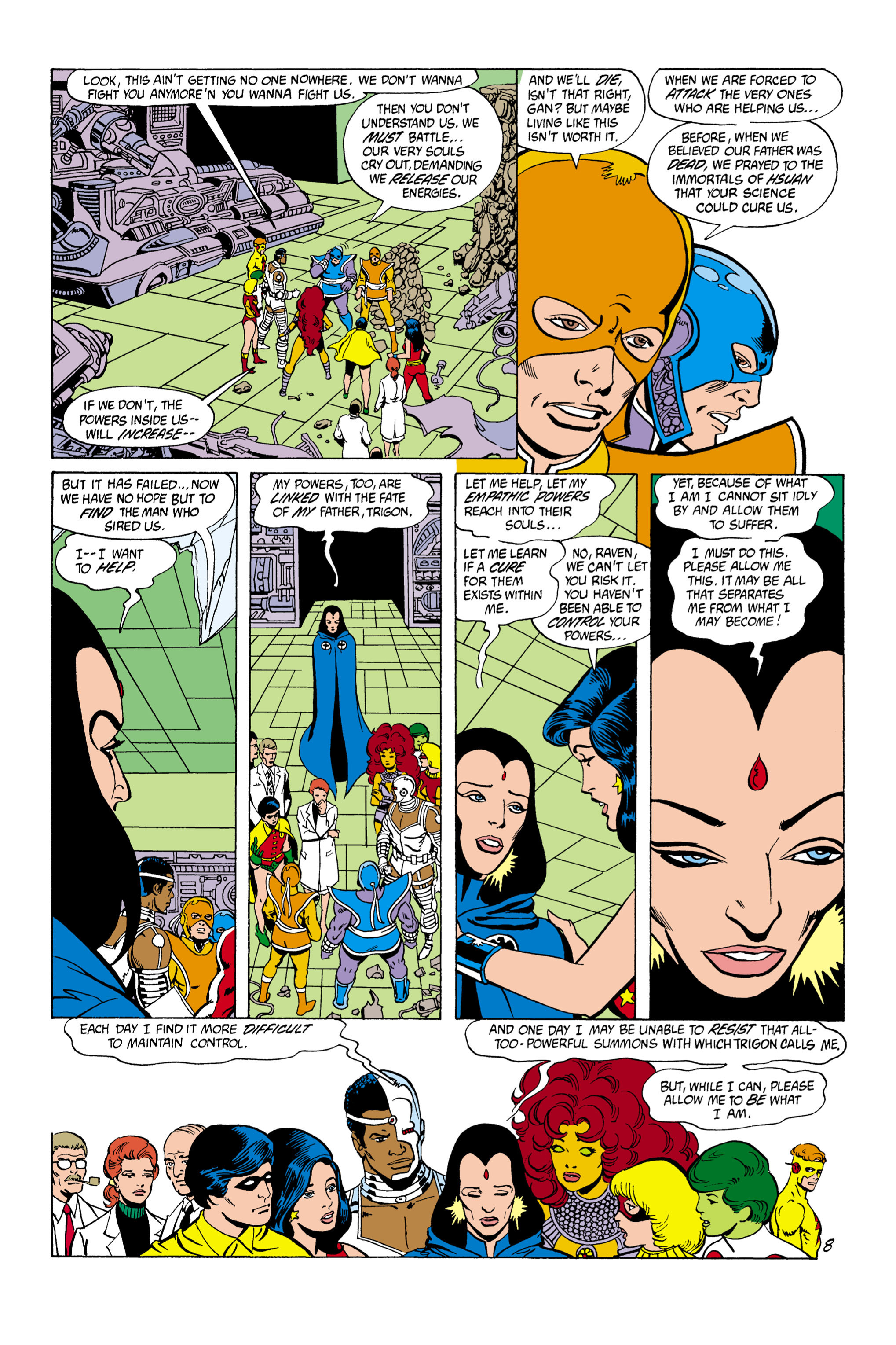 Read online The New Teen Titans (1980) comic -  Issue #36 - 9