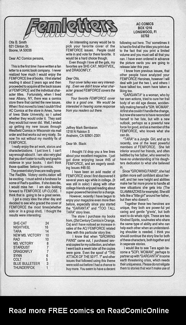 Read online Femforce comic -  Issue #47 - 41