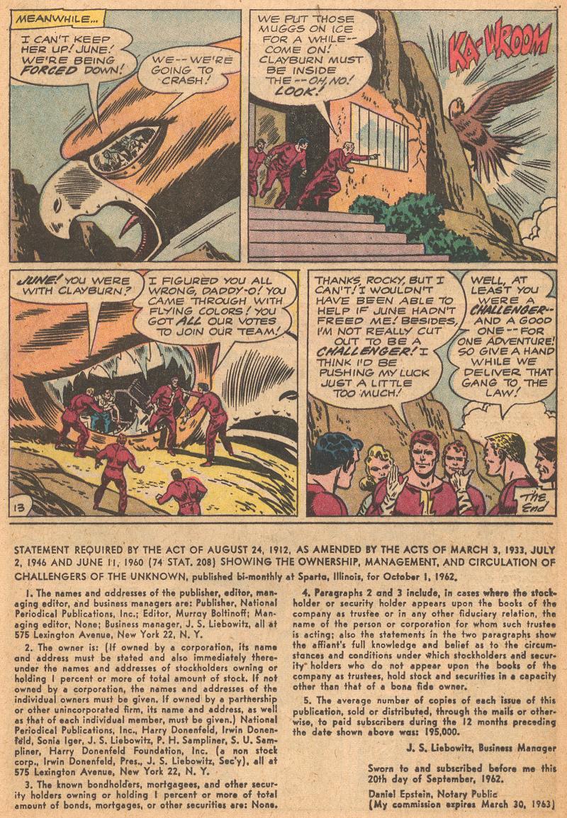 Challengers of the Unknown (1958) Issue #30 #30 - English 30