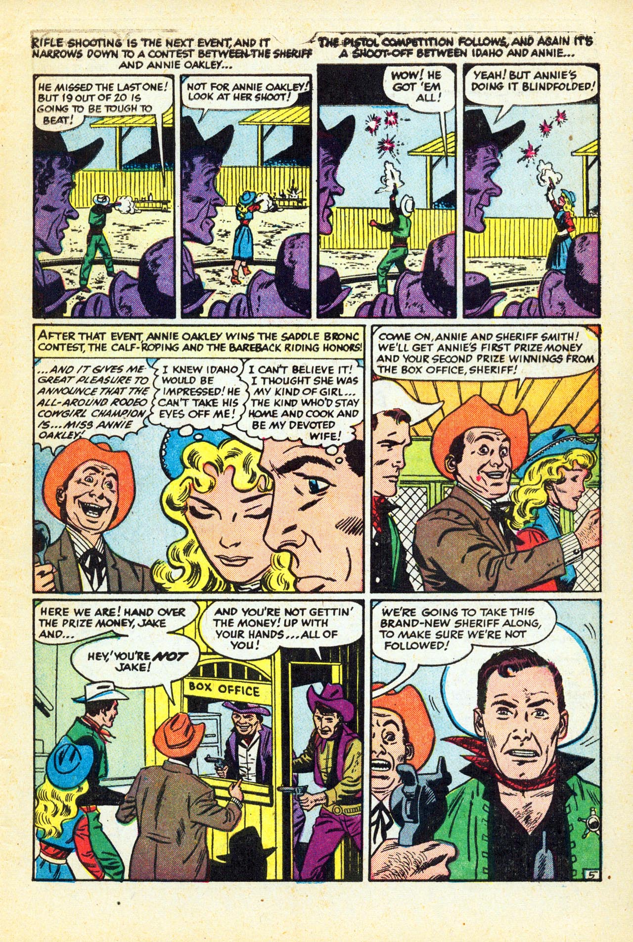 Read online Annie Oakley comic -  Issue #5 - 7