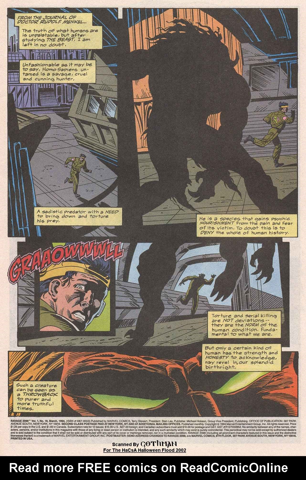 Read online Ravage 2099 comic -  Issue #16 - 2