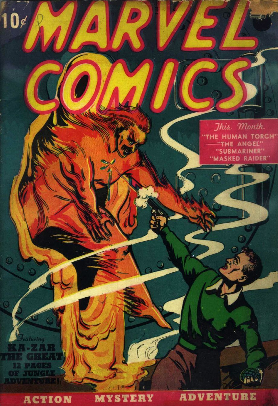 Read online Marvel Mystery Comics comic -  Issue #1 - 1