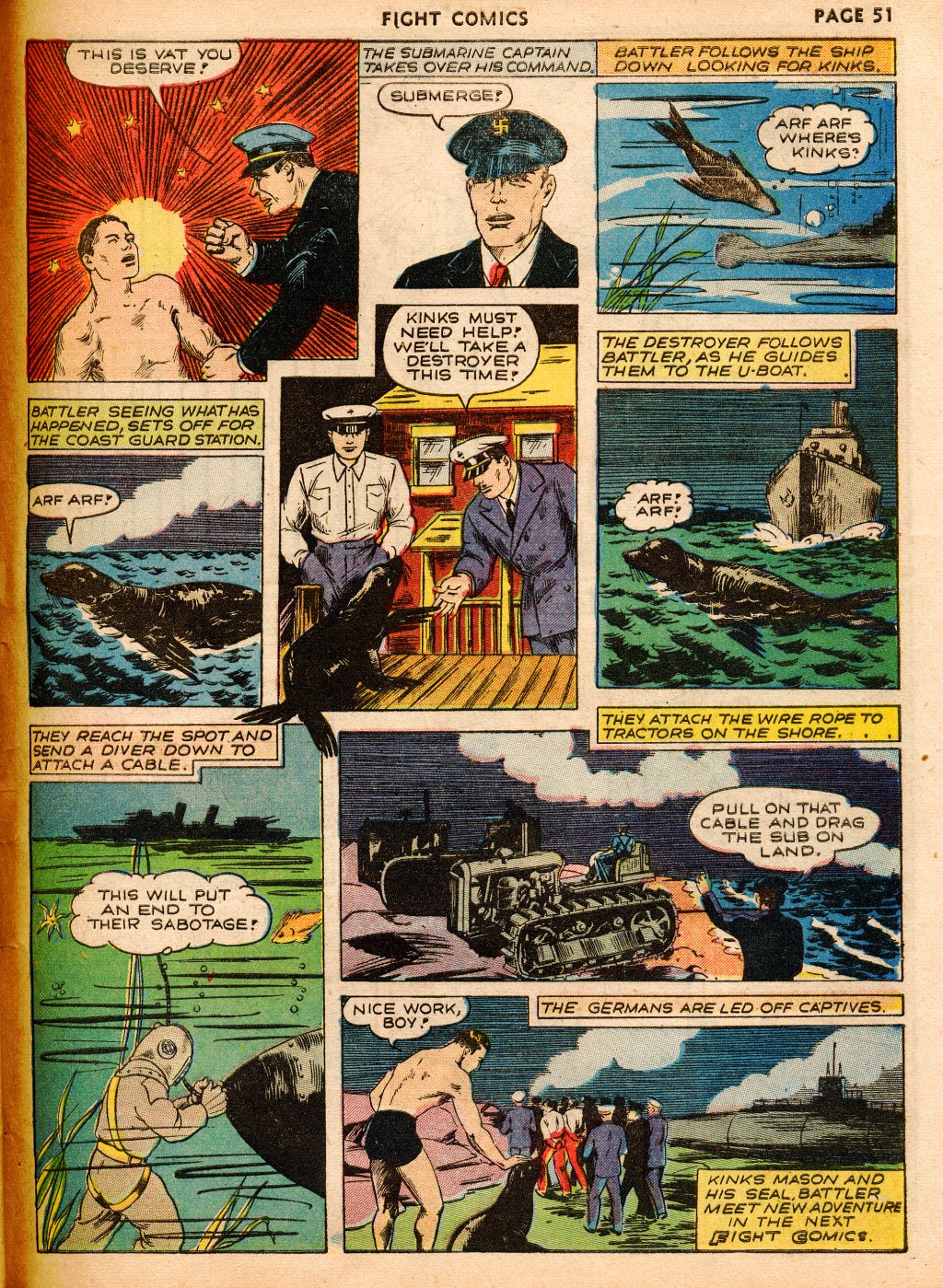 Read online Fight Comics comic -  Issue #15 - 52