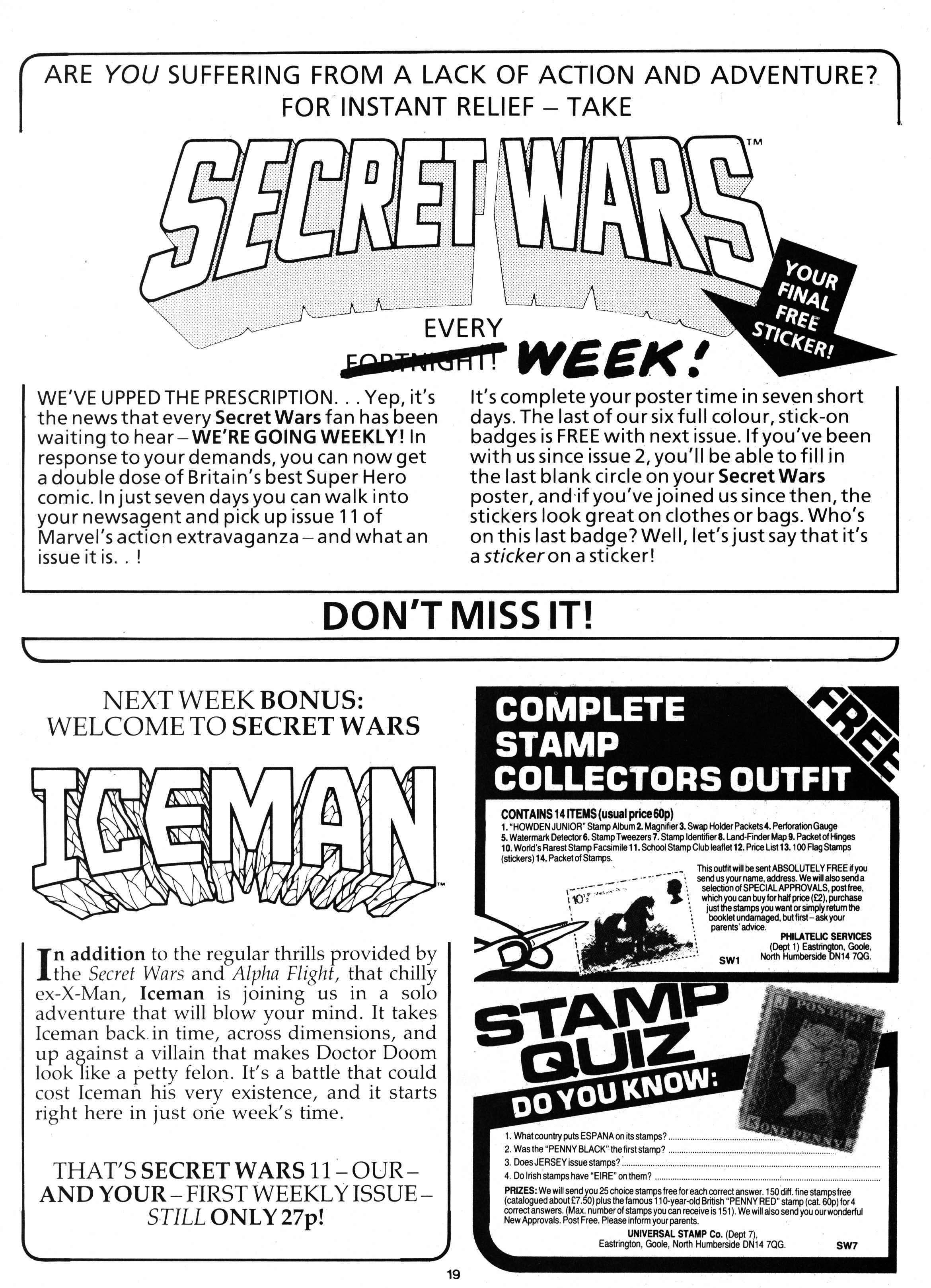 Read online Secret Wars (1985) comic -  Issue #10 - 19