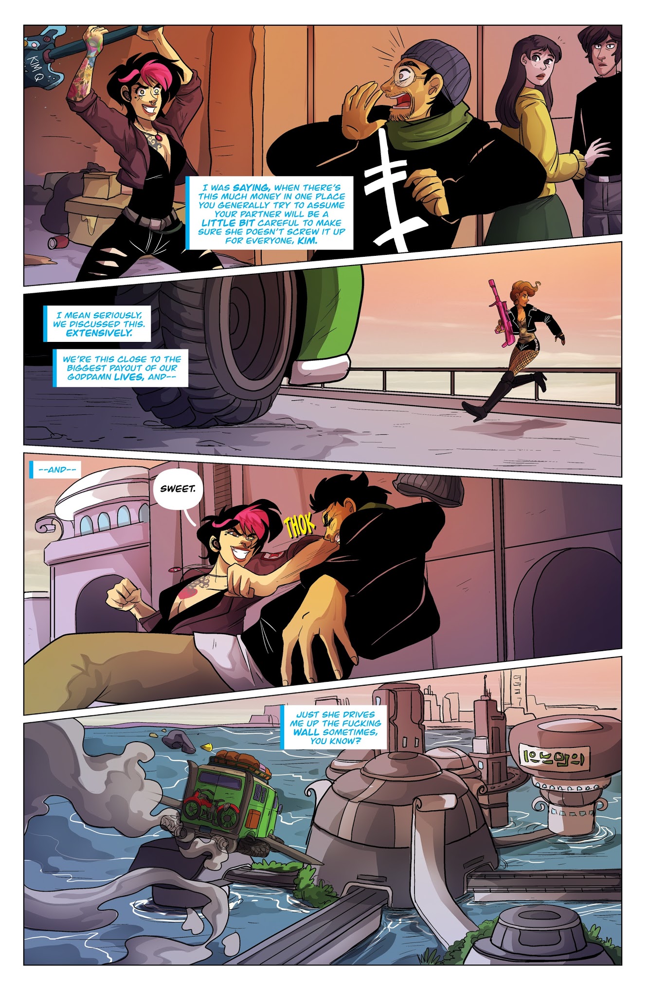 Read online Kim & Kim v2: Love is a Battlefield comic -  Issue #1 - 4