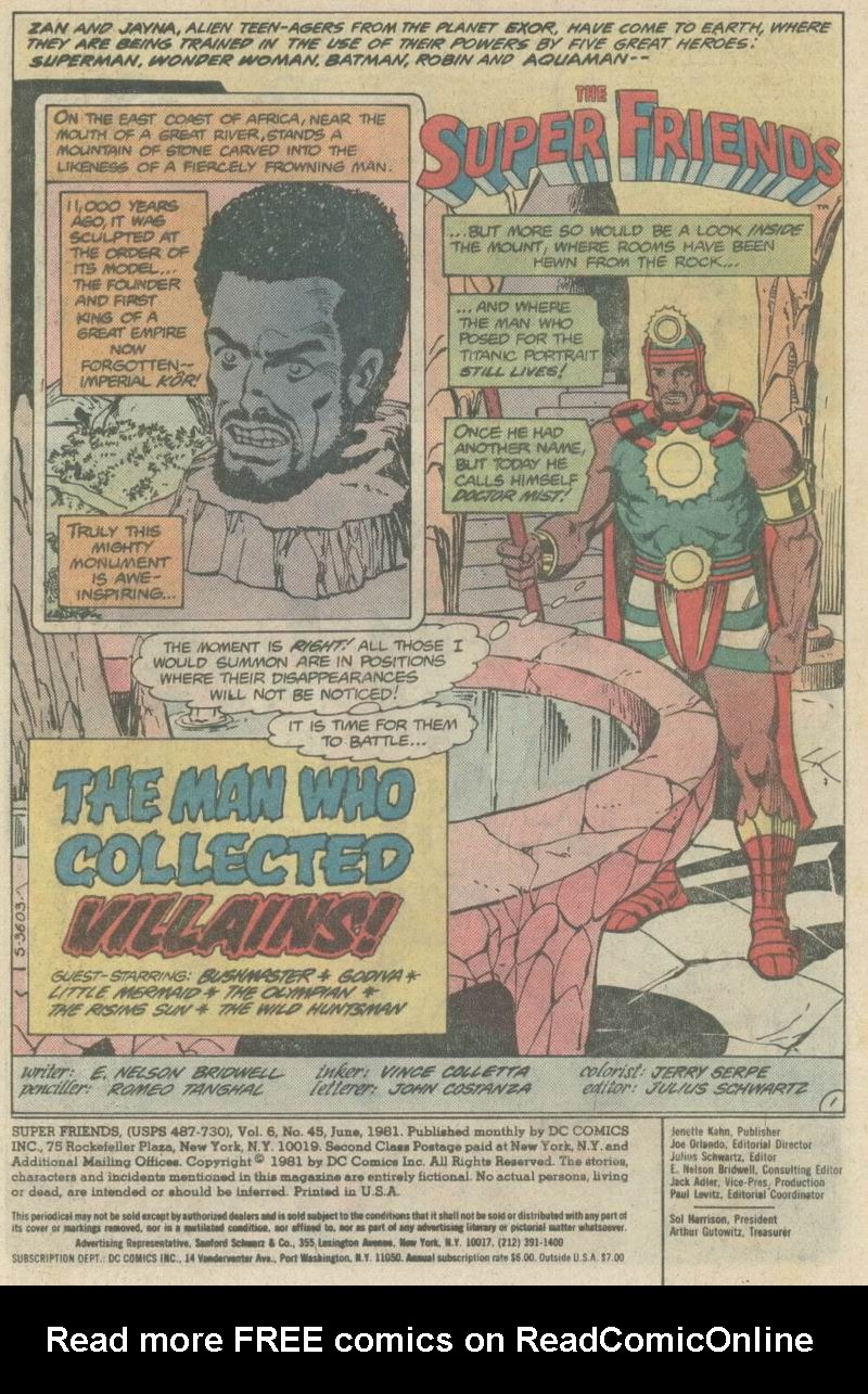 Read online The Super Friends comic -  Issue #45 - 2
