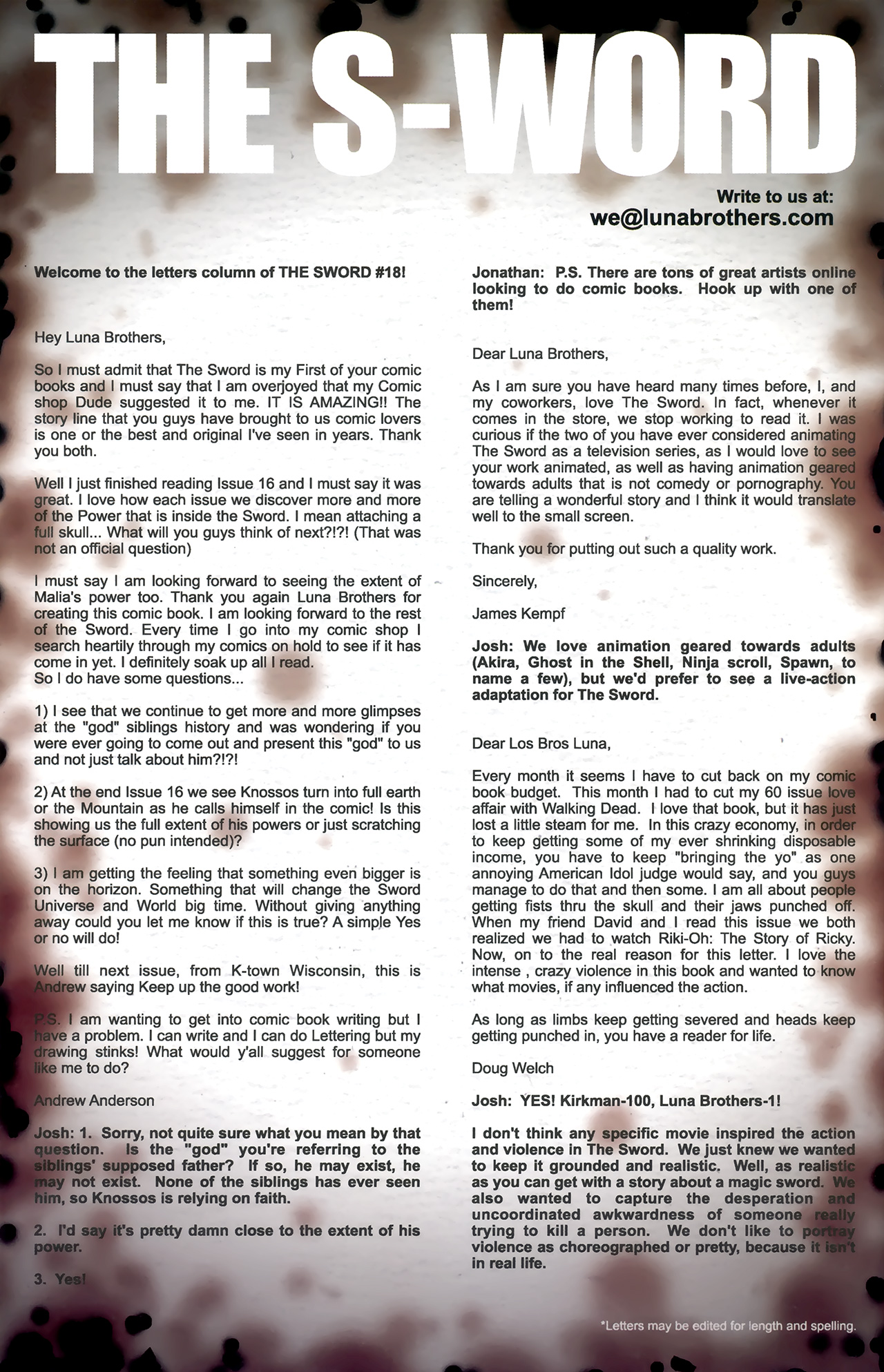 Read online The Sword comic -  Issue #18 - 26