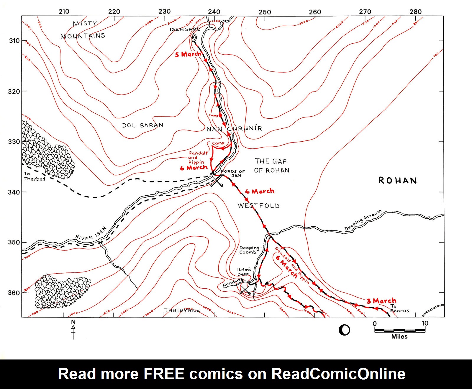 Read online Journeys of Frodo: An Atlas of J.R.R. Tolkien's The Lord of the Rings comic -  Issue # TPB - 70