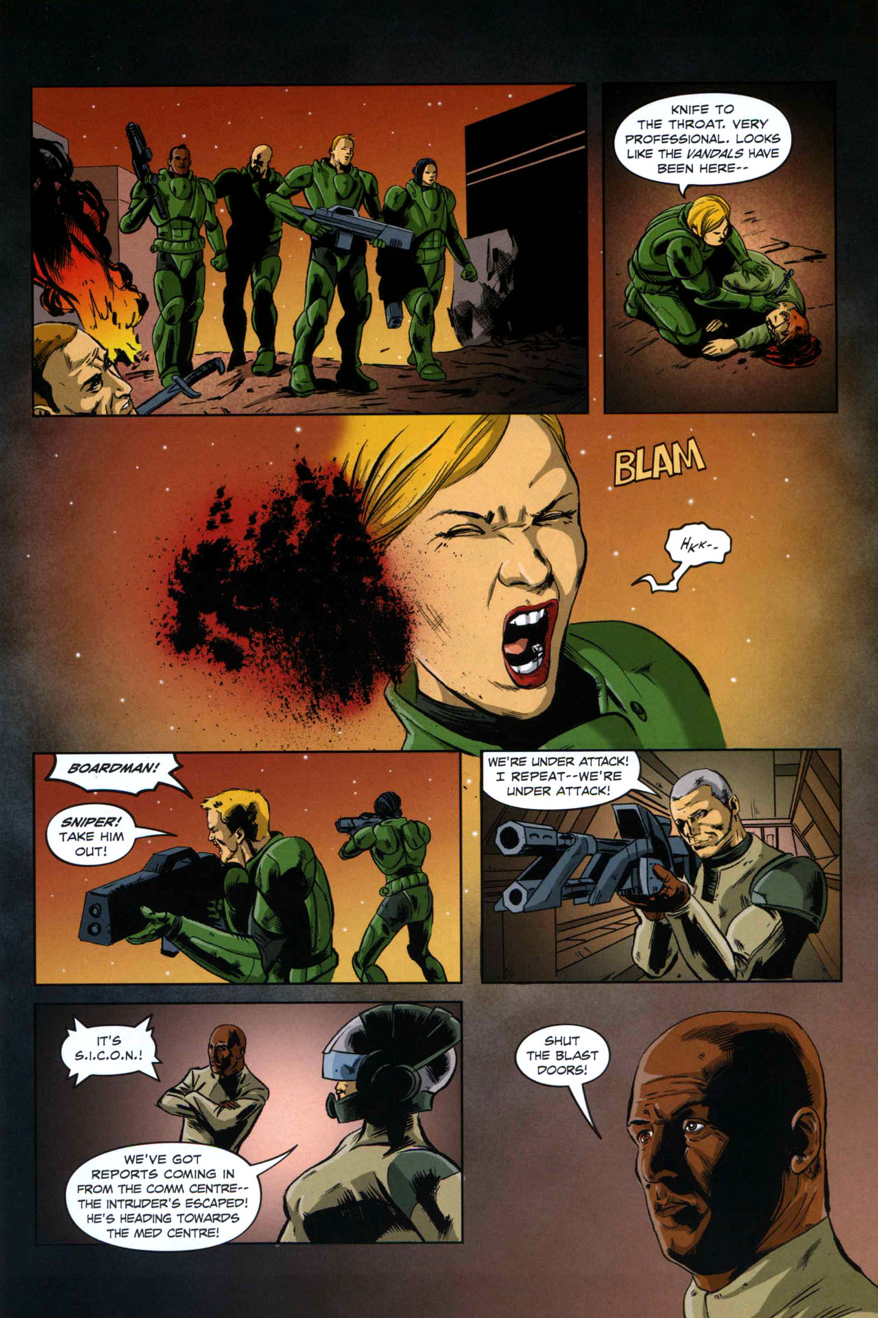 Read online Starship Troopers (2007) comic -  Issue #9 - 21