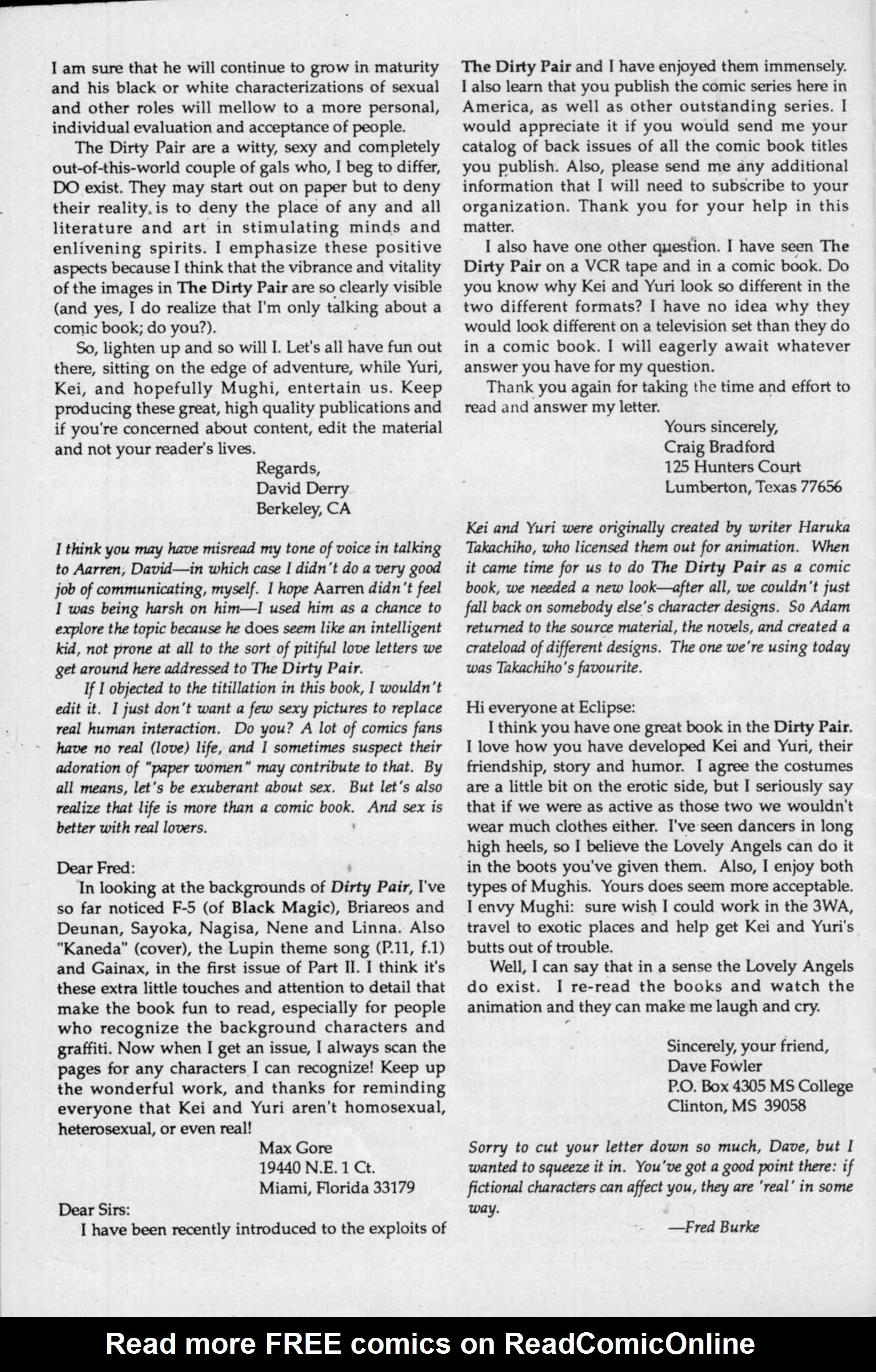 Read online Dirty Pair II comic -  Issue #3 - 32